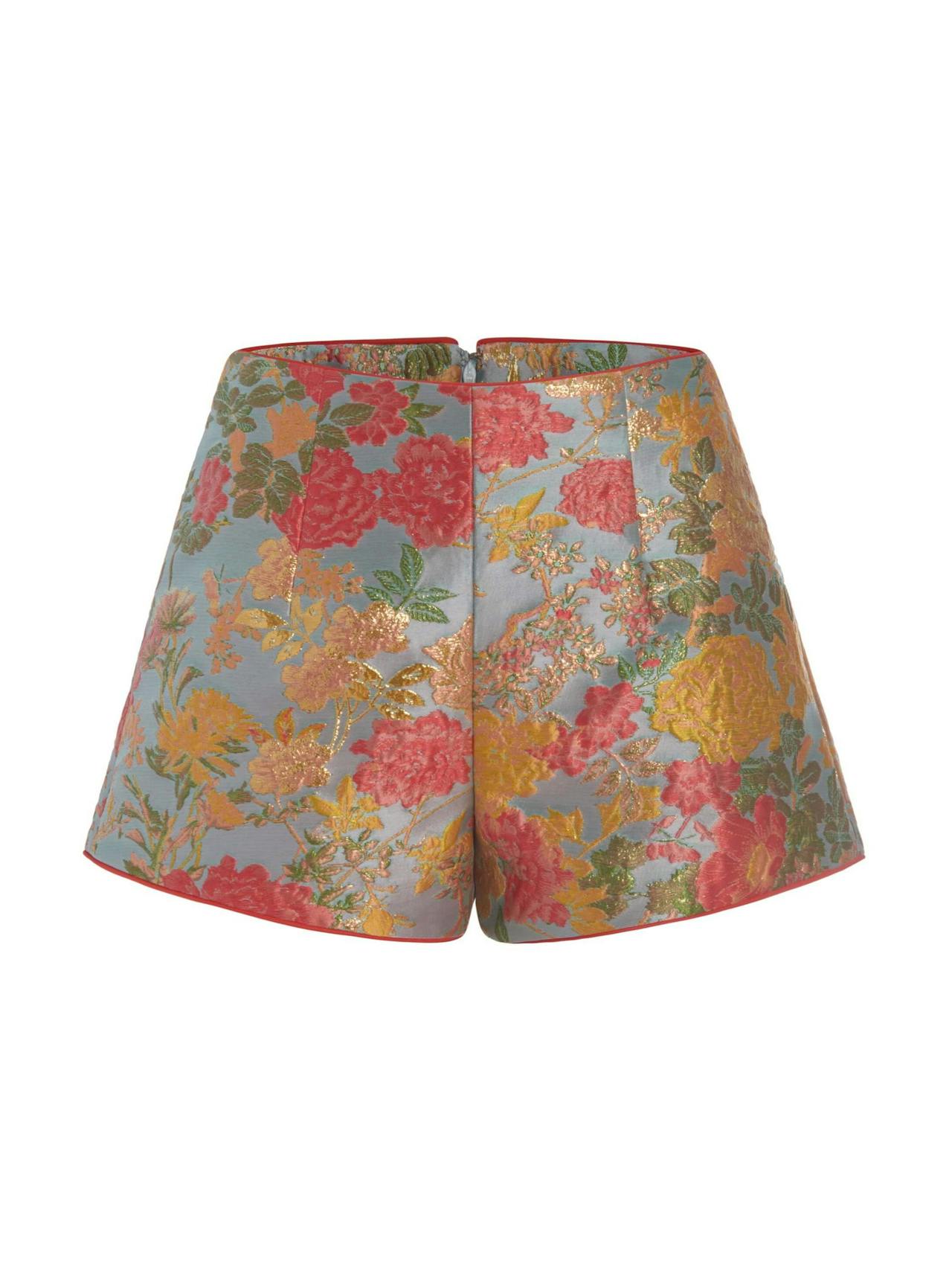 Mira multicolor floral jacquard shorts