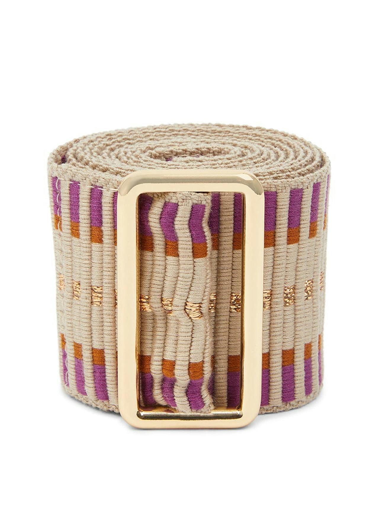 Rhodolite stripe Sunda jacquard belt
