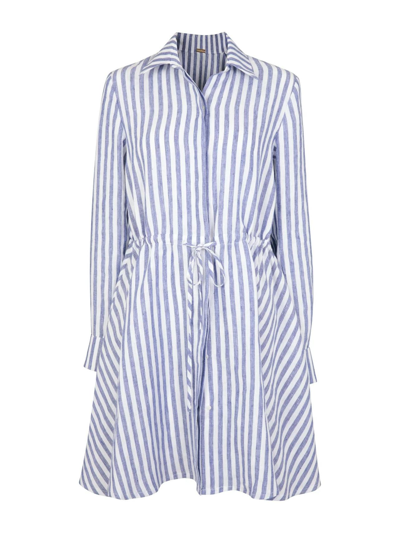 Striped Amalfi short dress