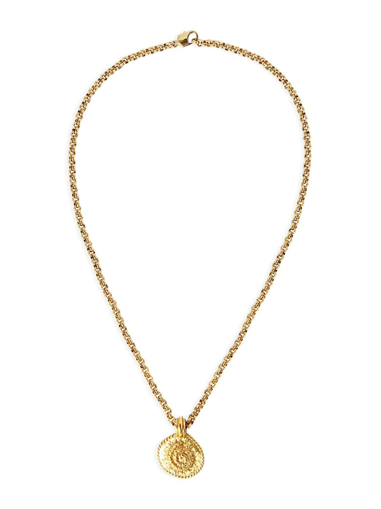 Gold Ammonite necklace