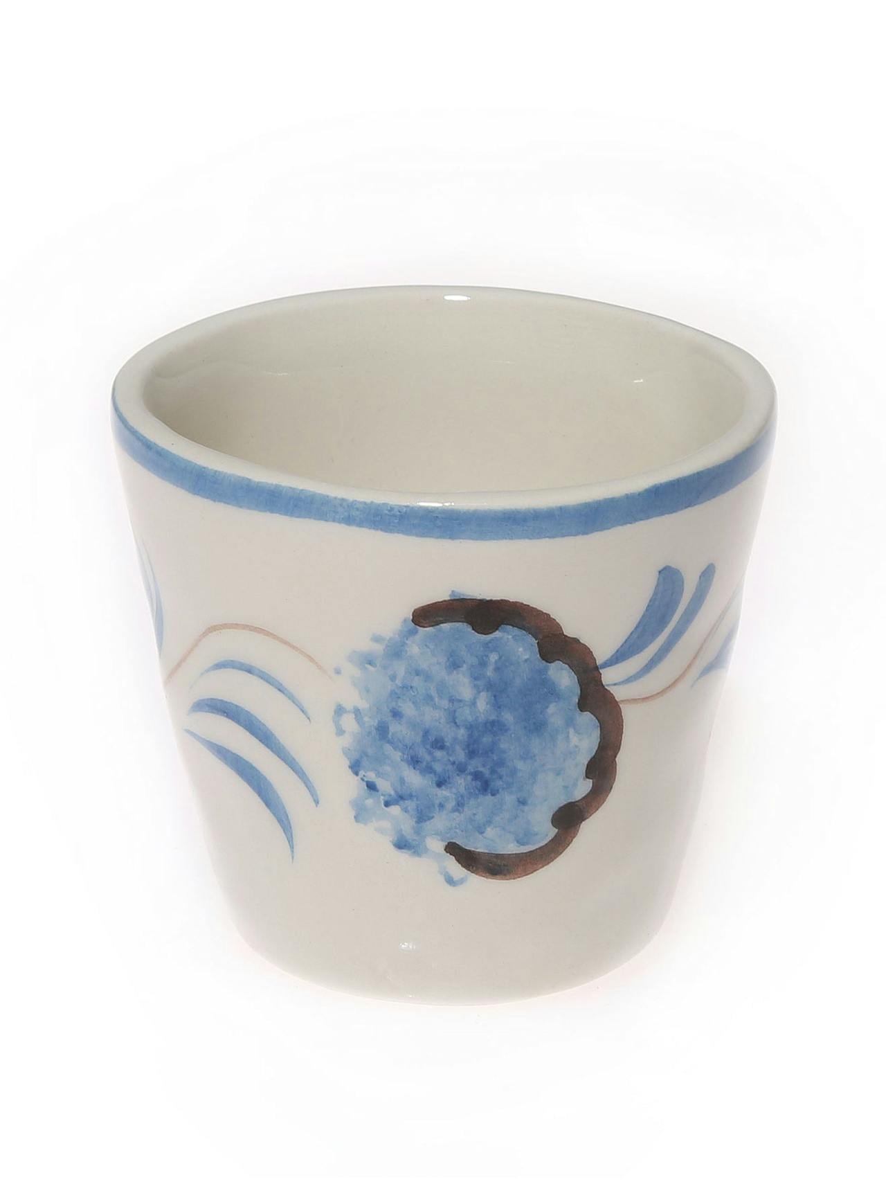 Blue flower espresso cup, set of 4