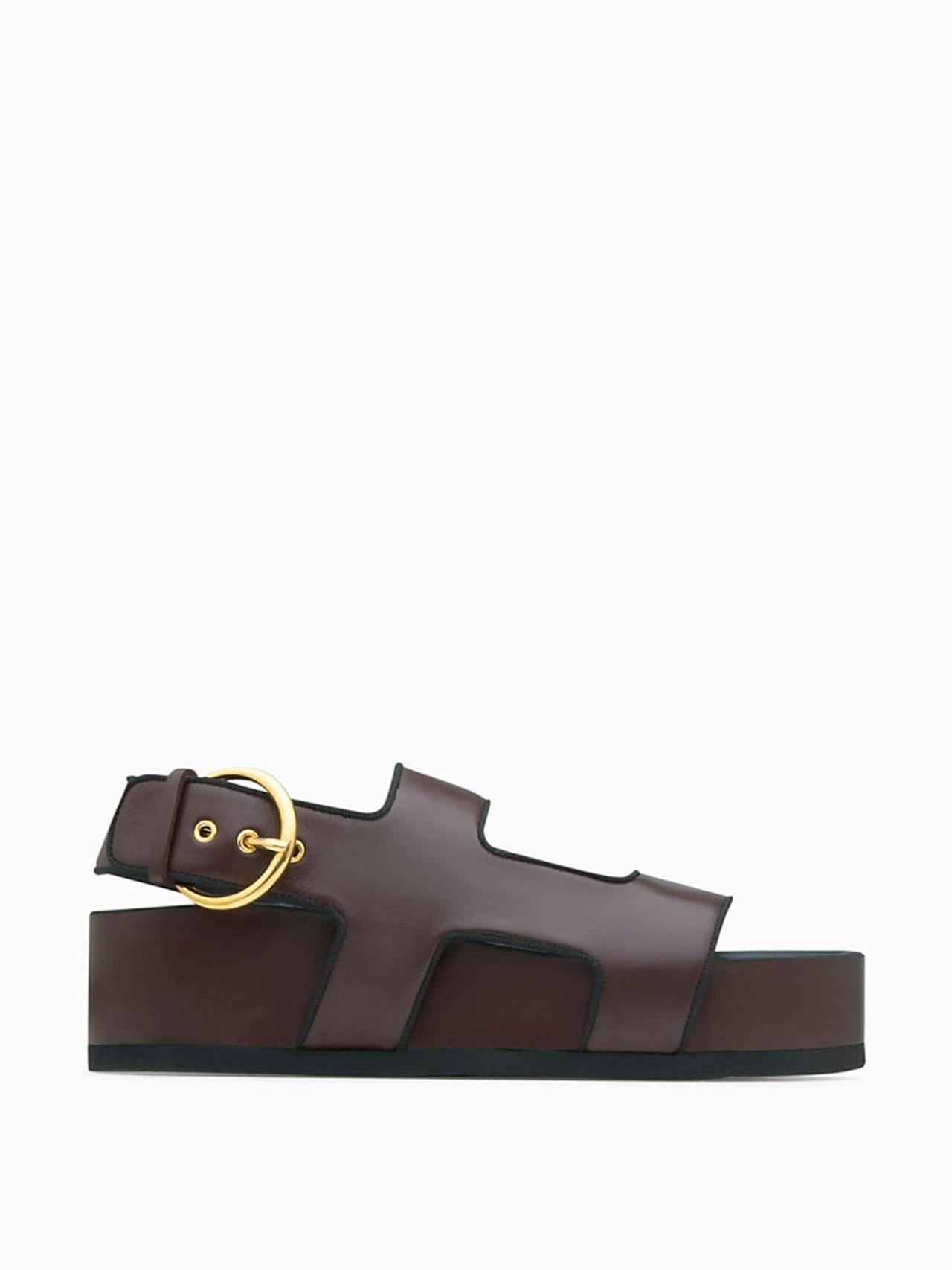 Dark chocolate Cher sandals