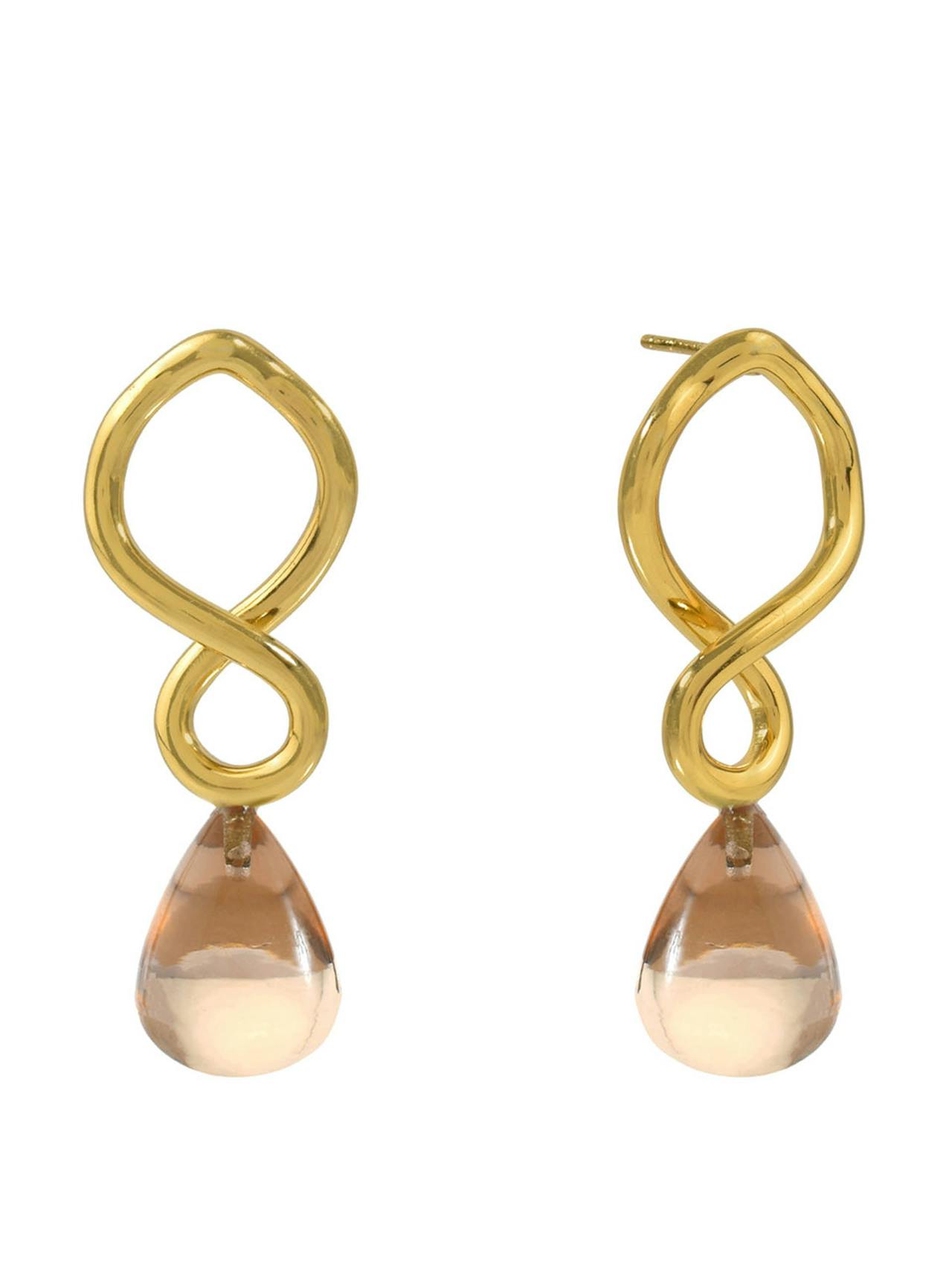 Champagne Corsica earrings