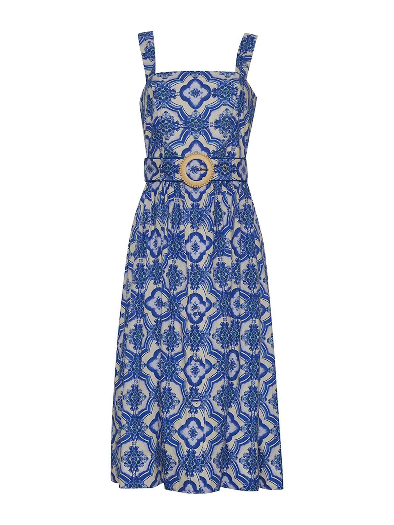 Belle tile blue Candace dress