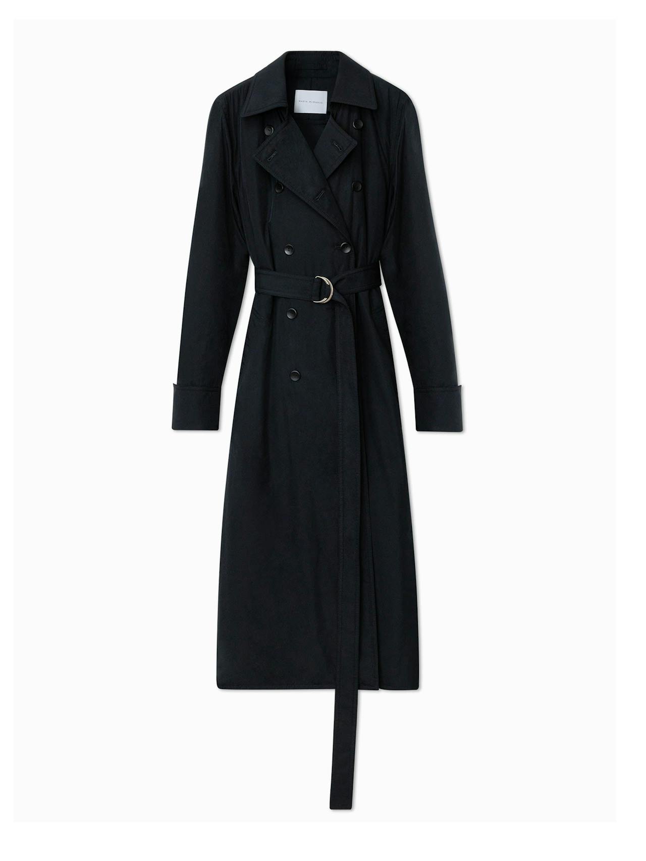 Black cotton Duvet coat