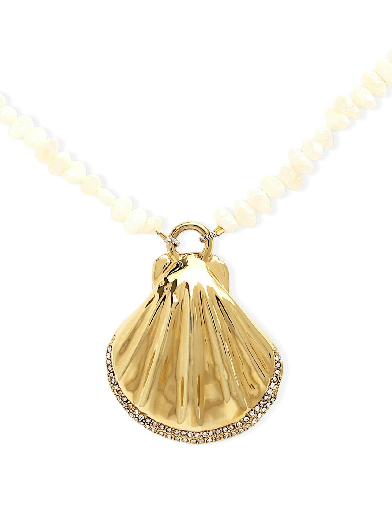Gold Mia necklace with pearls