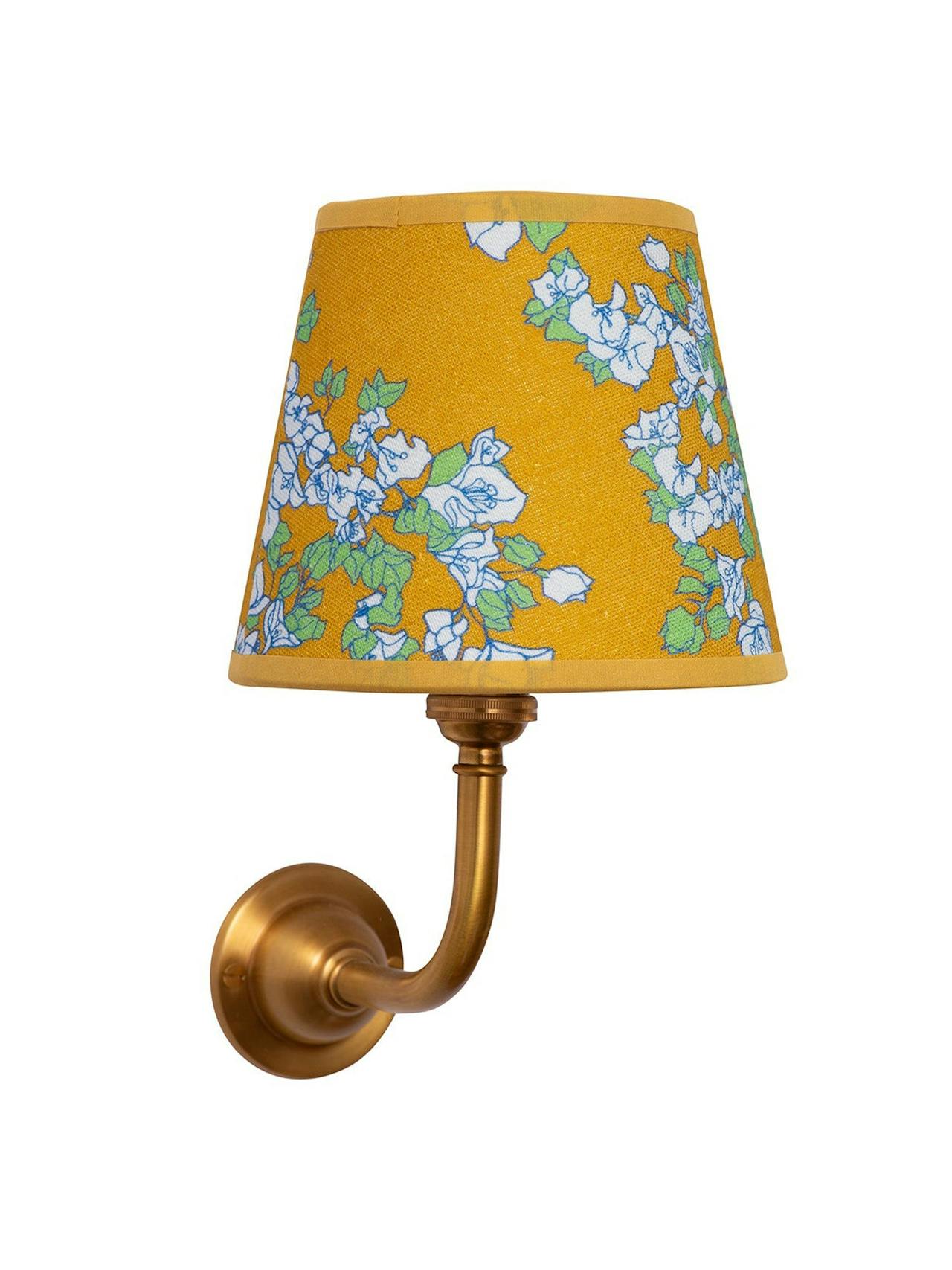 Saffron yellow candle clip lampshade