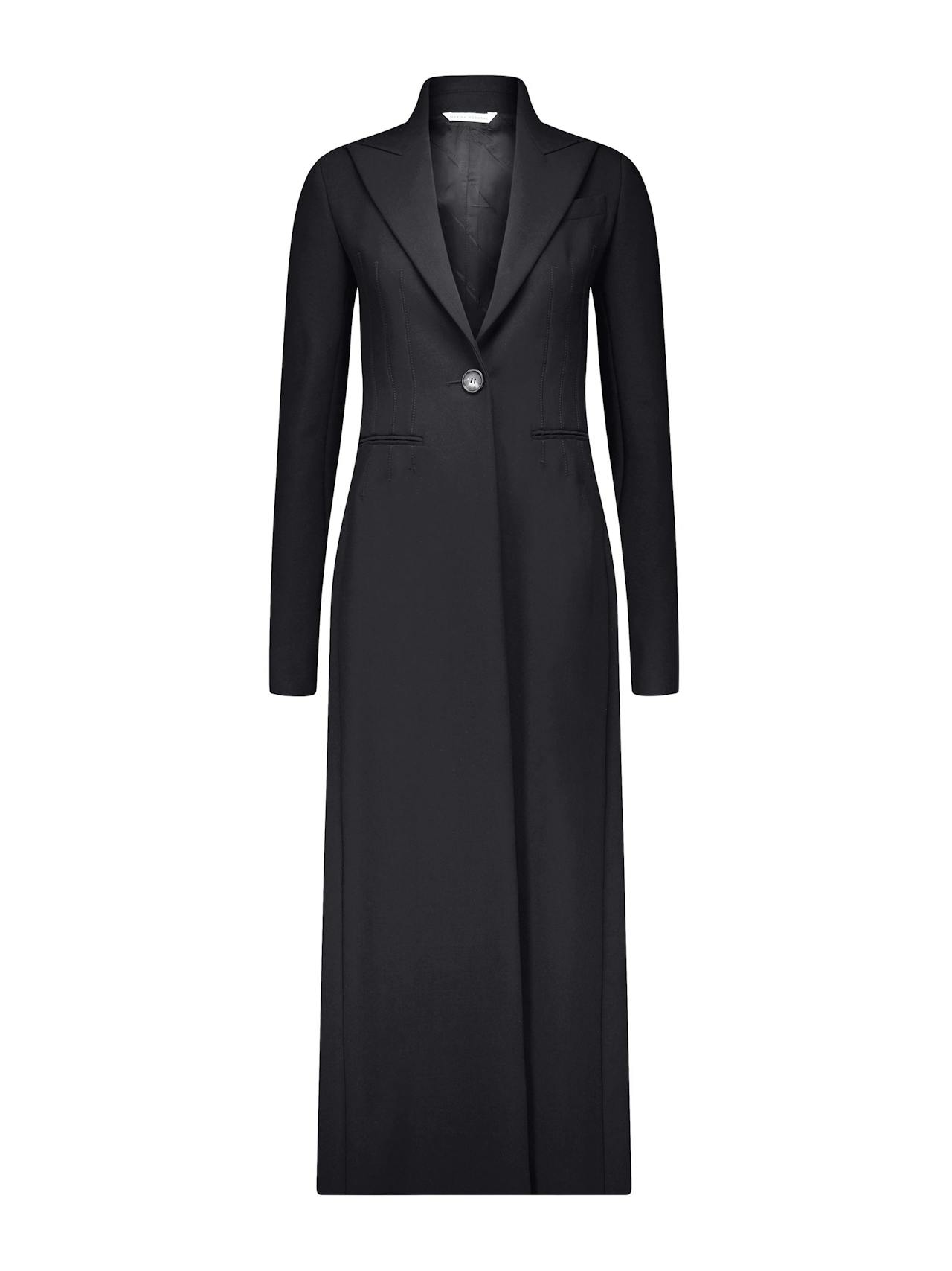 Black tailored coat