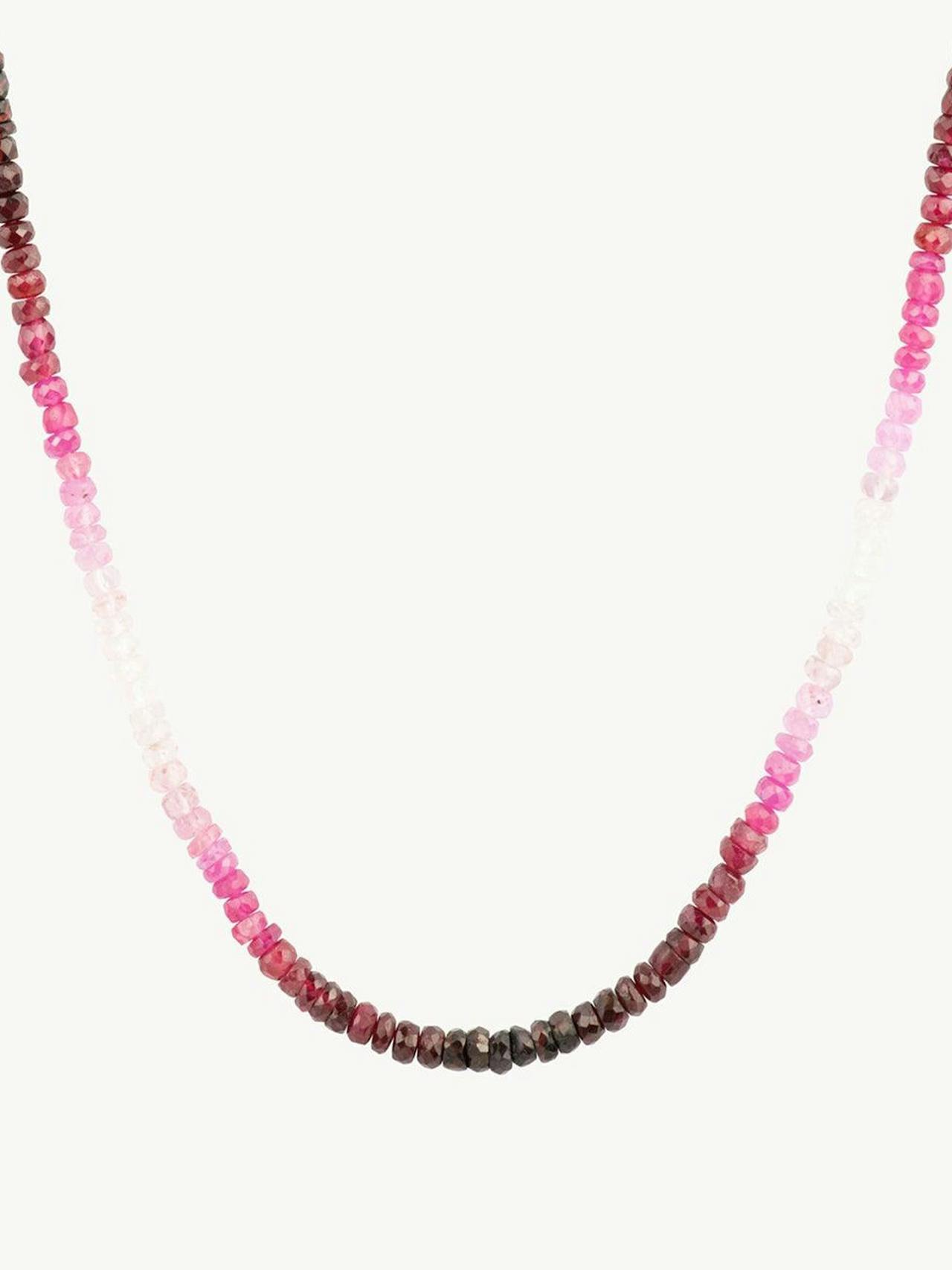 Graduated ruby necklace