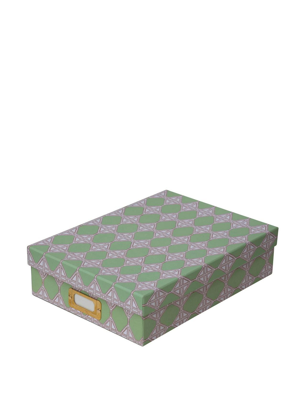 Romarong loko green lidded portfolio box