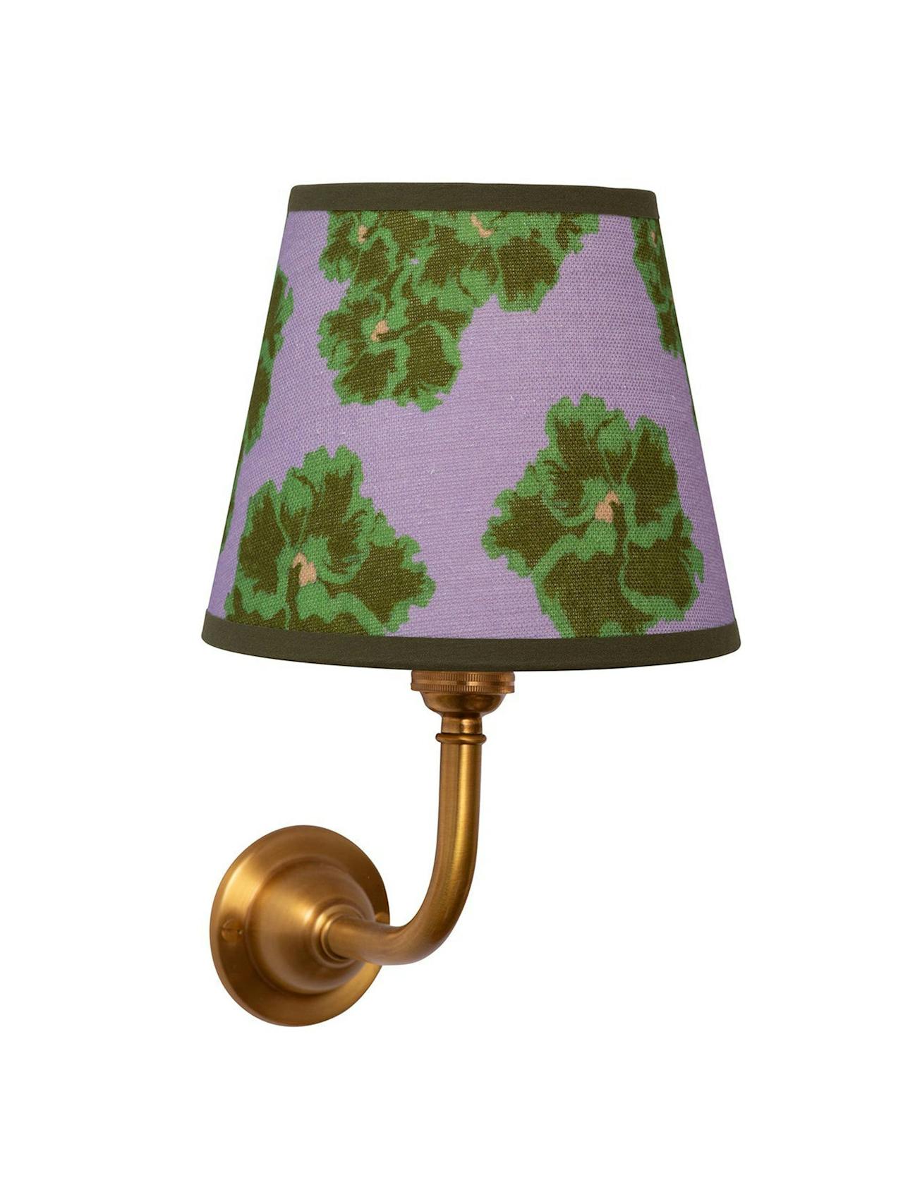 Lilac candle clip lampshade