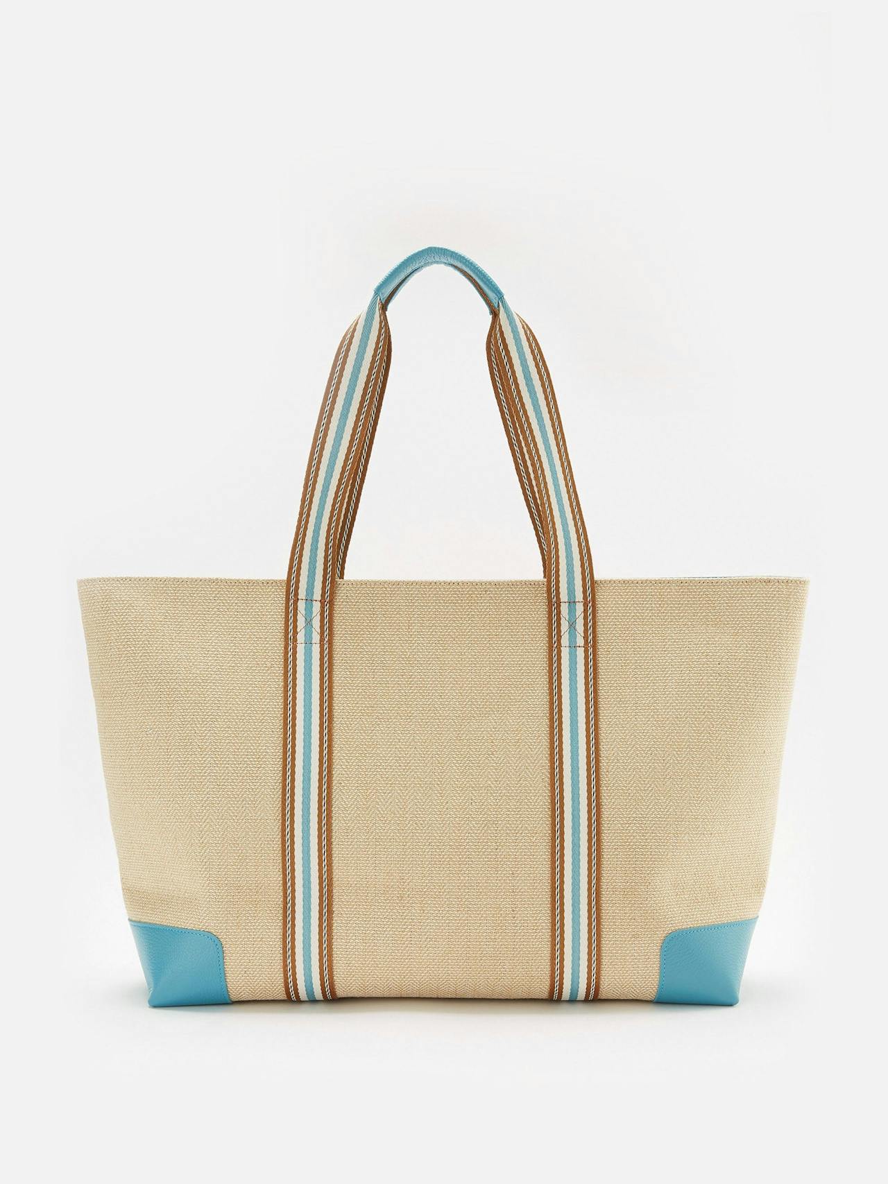 The Luxe beach bag in tropicana teal