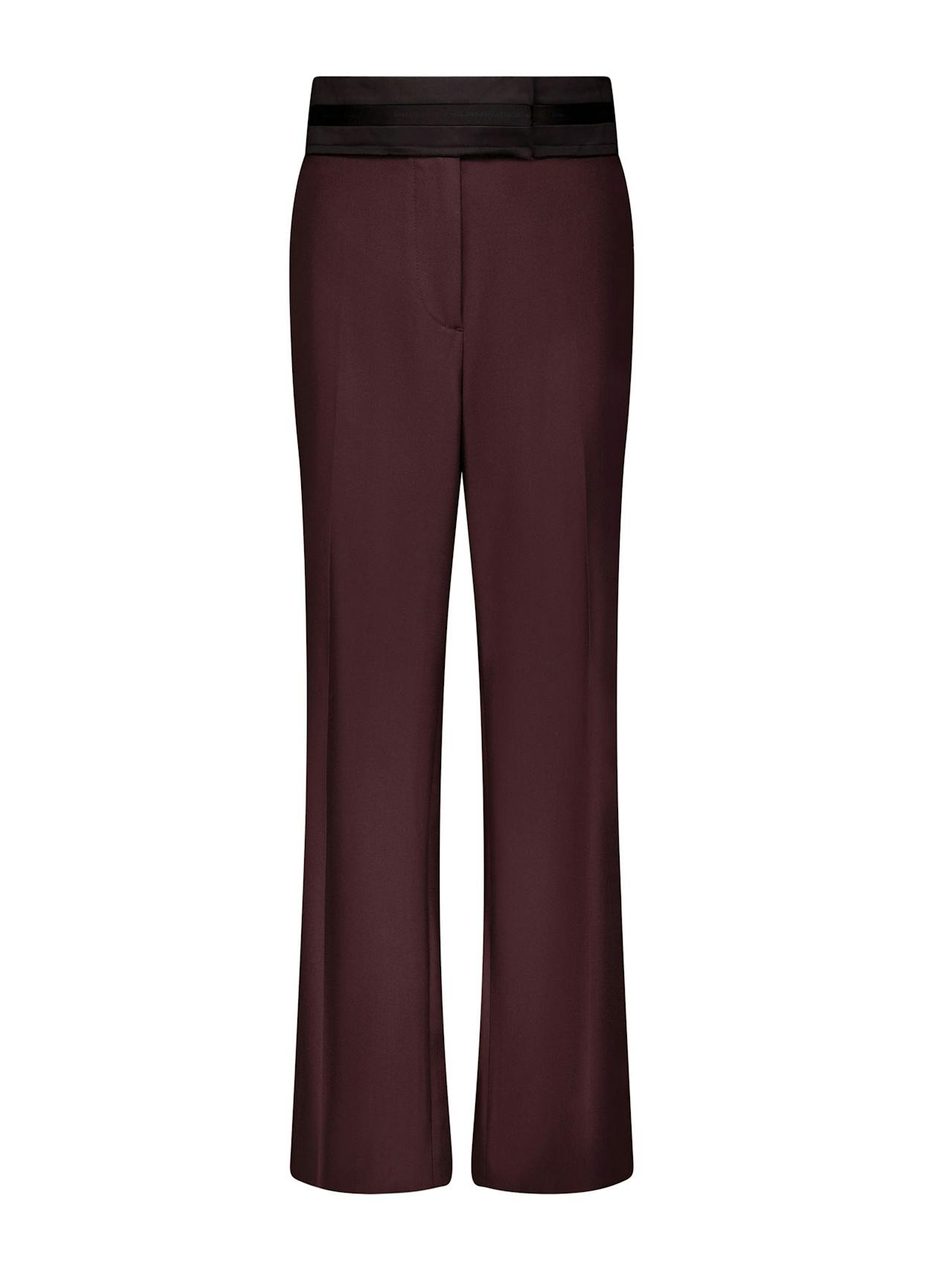 Bordeaux relaxed trouser, with raw edge detail