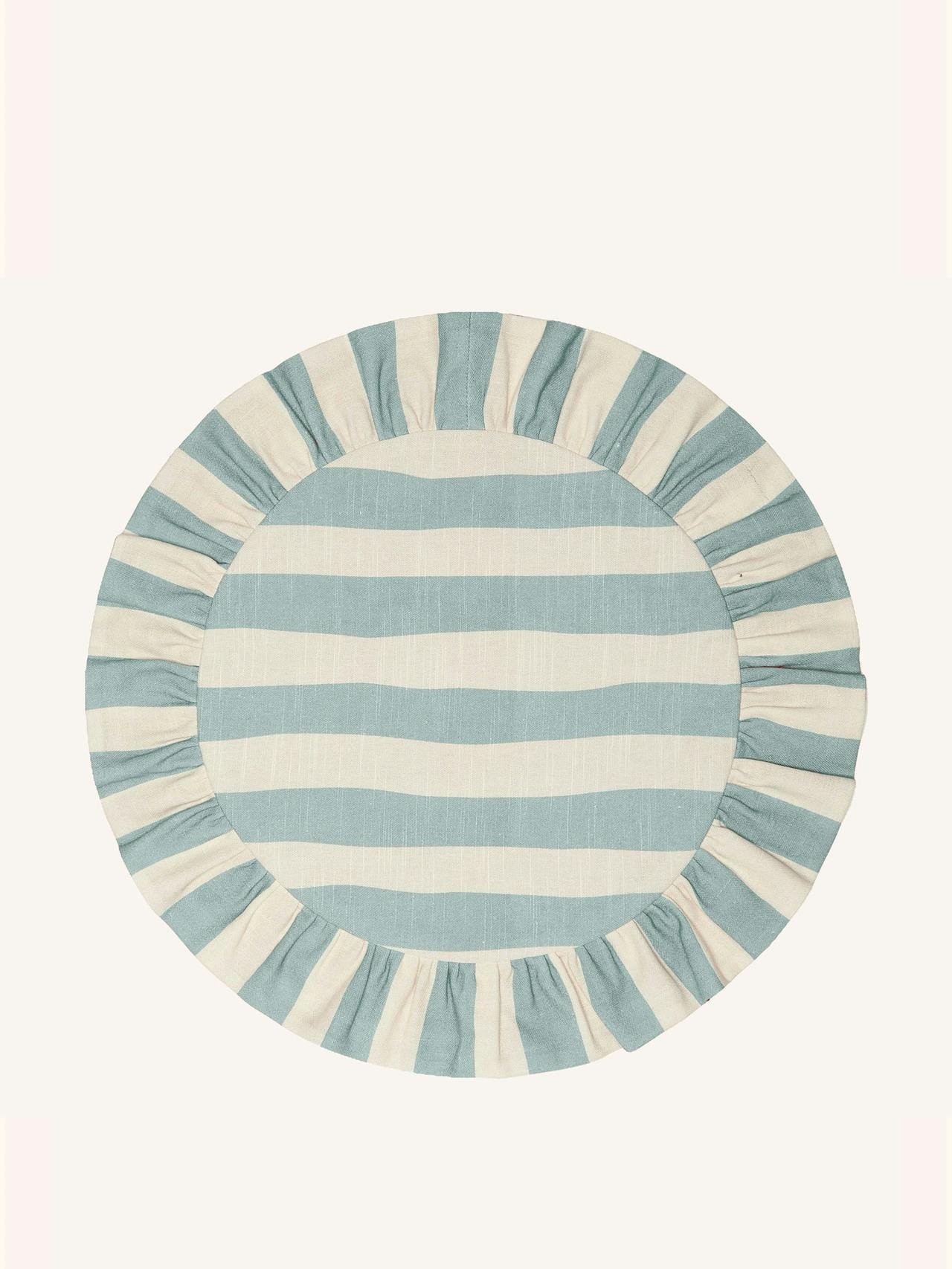 Wobbly stripe linen placemat