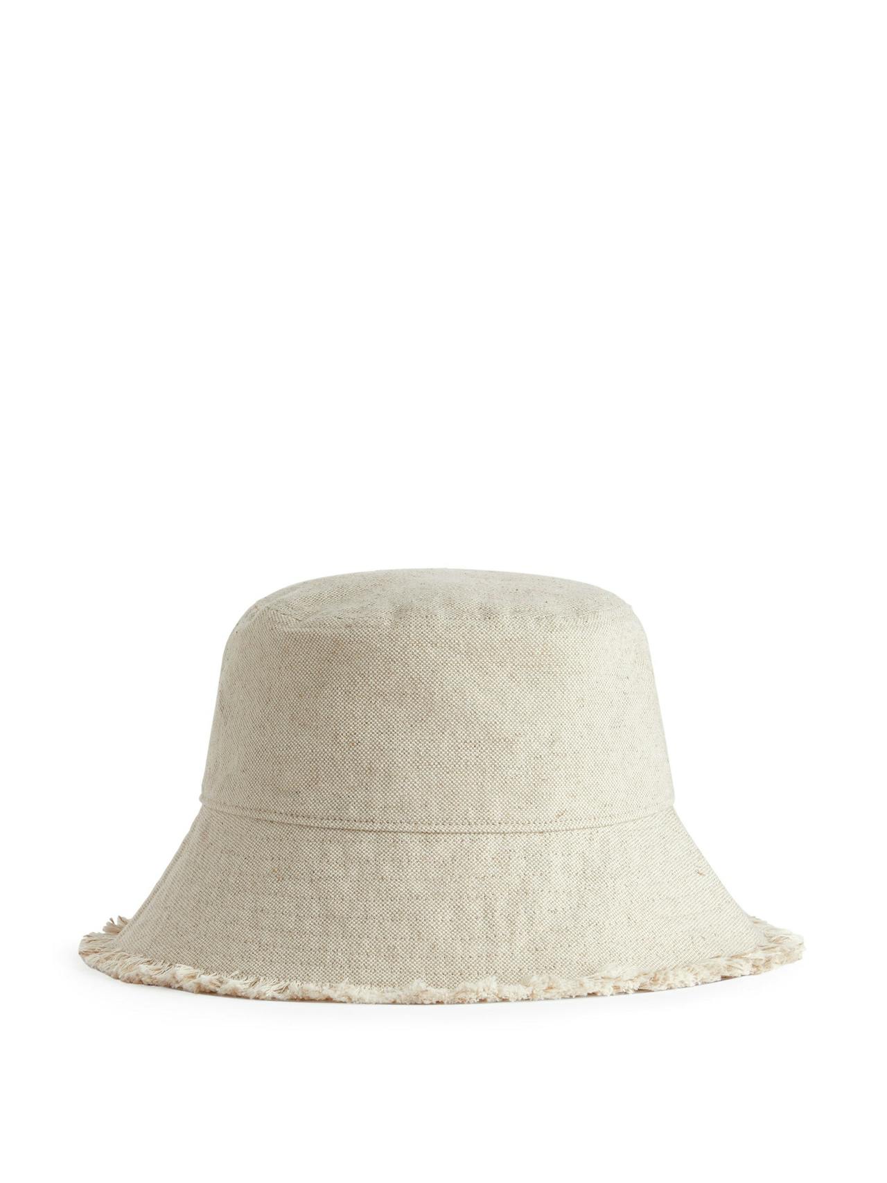 Linen blend bucket hat