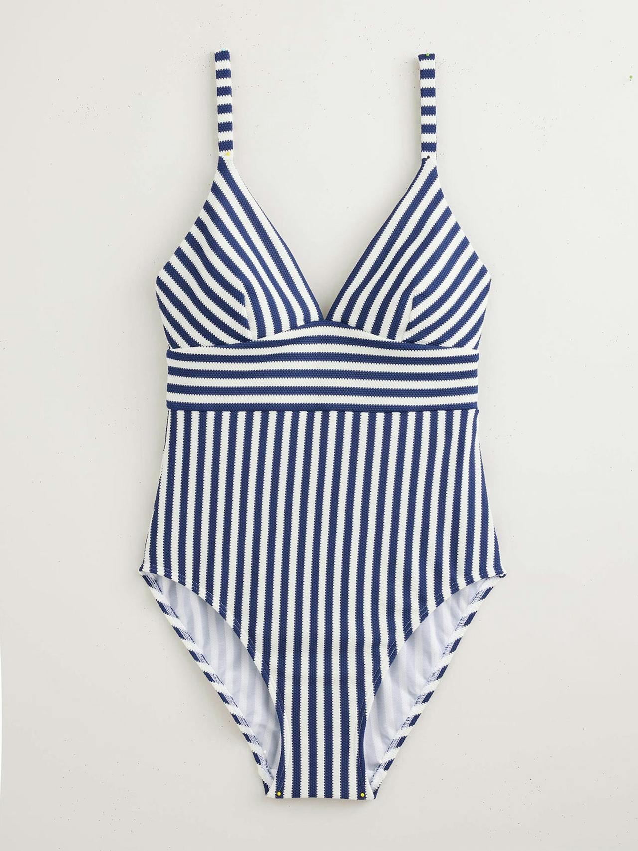 Arezzo v-neck panel swimsuit