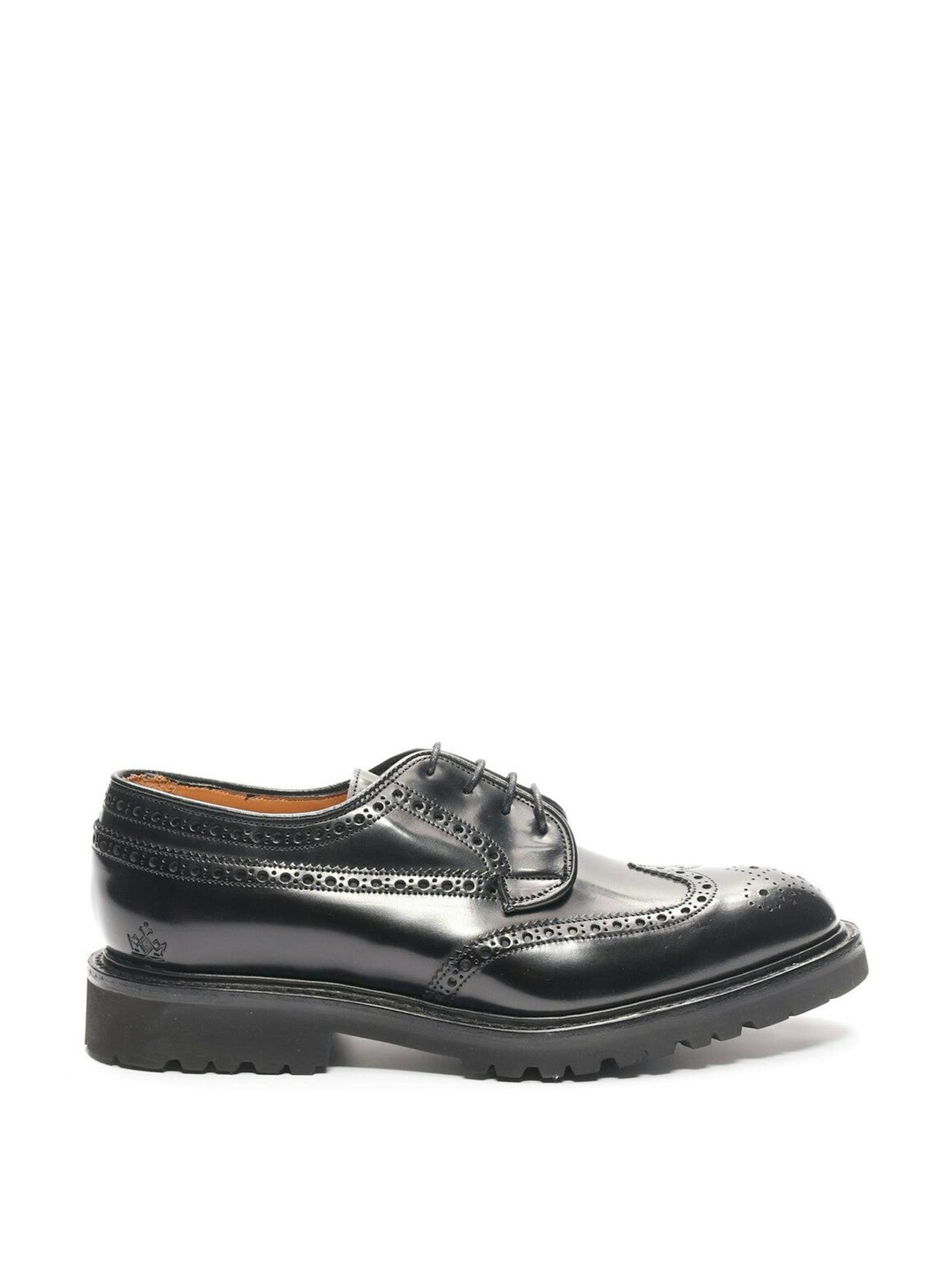 Black Guinevere Brogue derby shoes