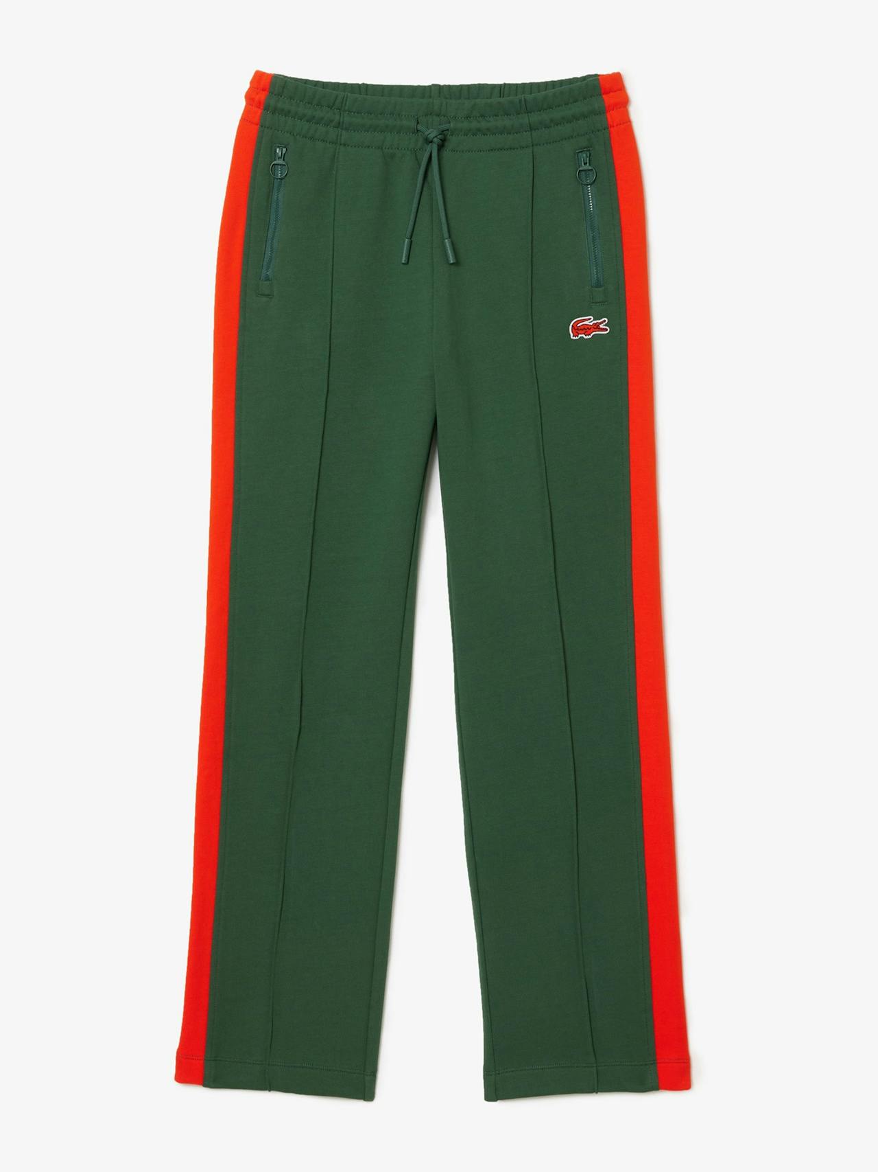 Track pants with contrast stripe