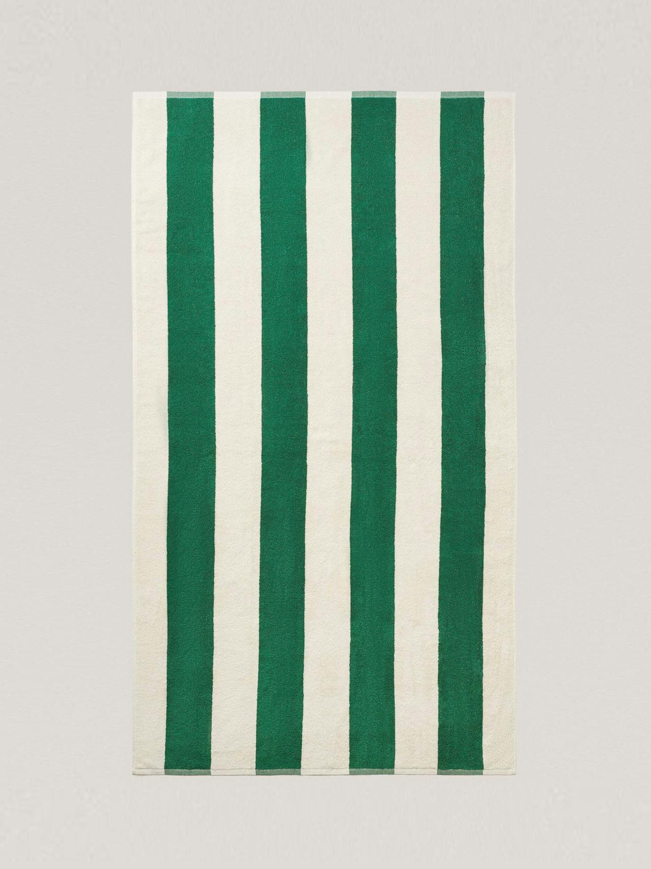 Striped macro beach towel
