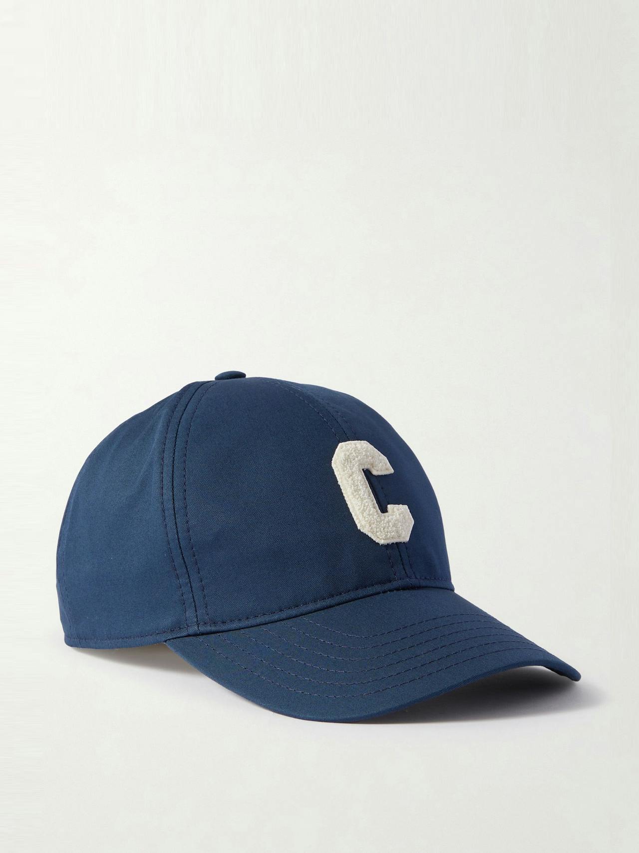Logo-appliquéd cotton-gabardine baseball cap