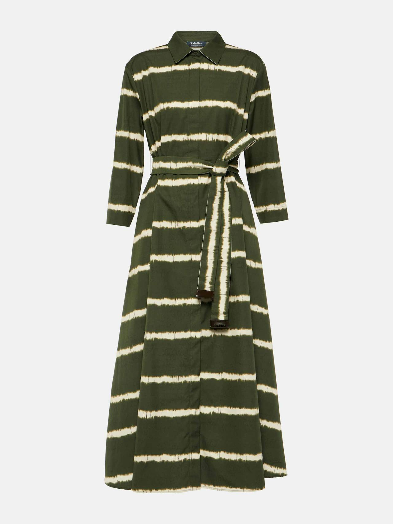 Olanda striped cotton midi dress
