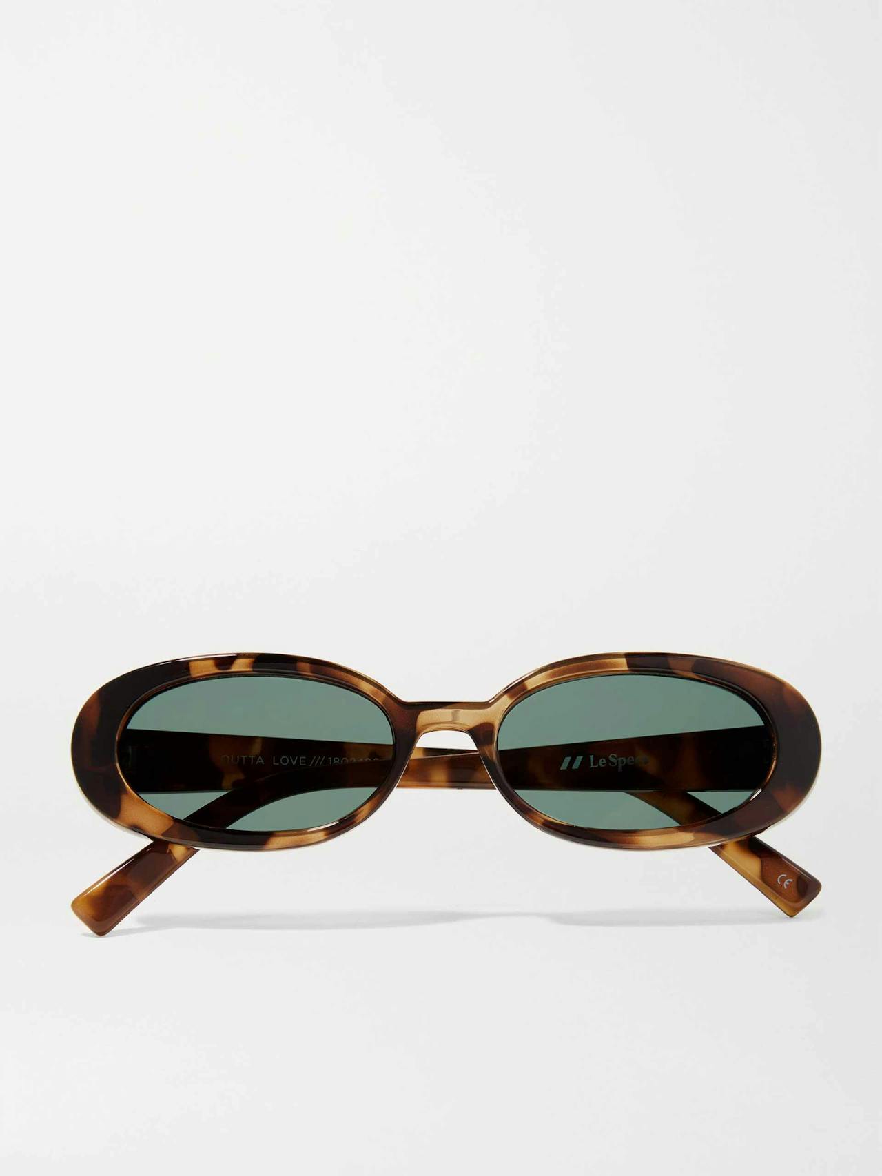 Outta Love oval-frame tortoiseshell acetate sunglasses