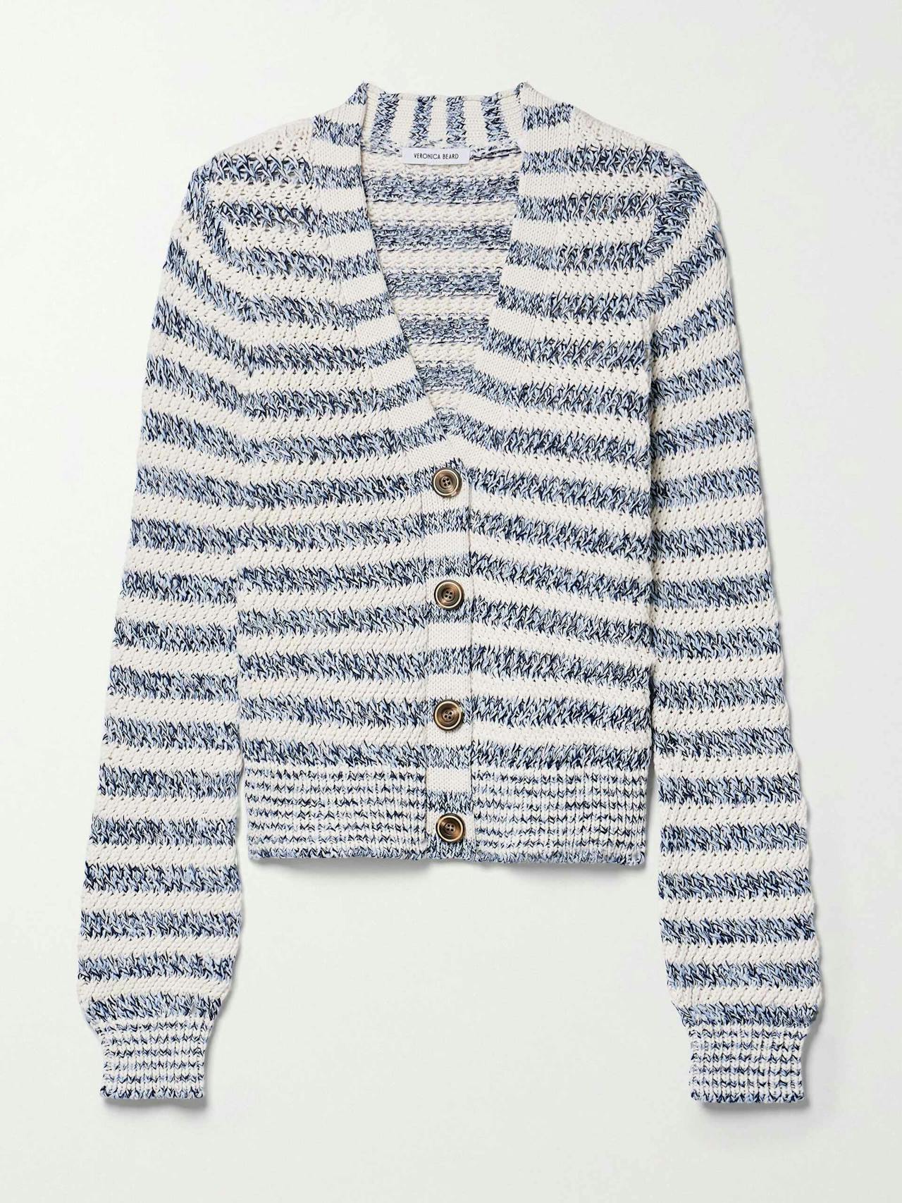 Artura striped knitted cardigan