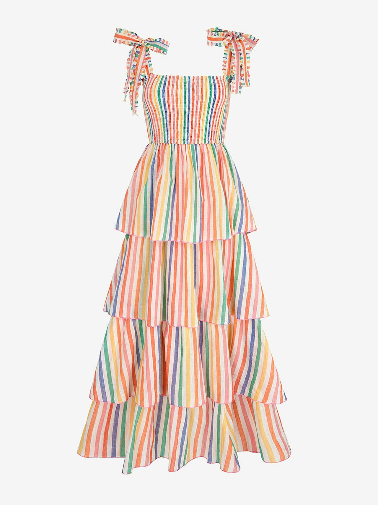 Rainbow stripe zazie dress