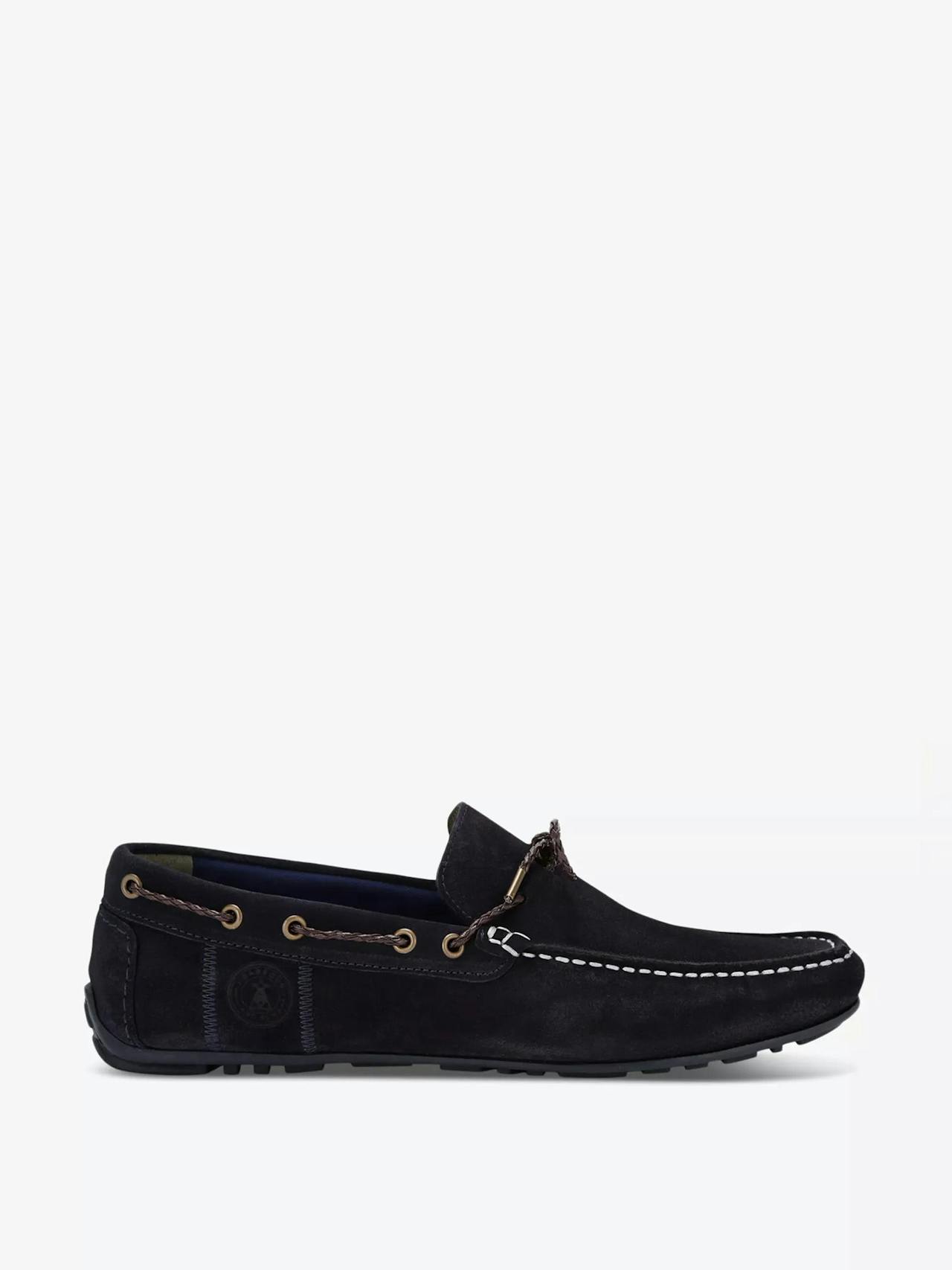 Jenson contrast-stitching leather driving shoes