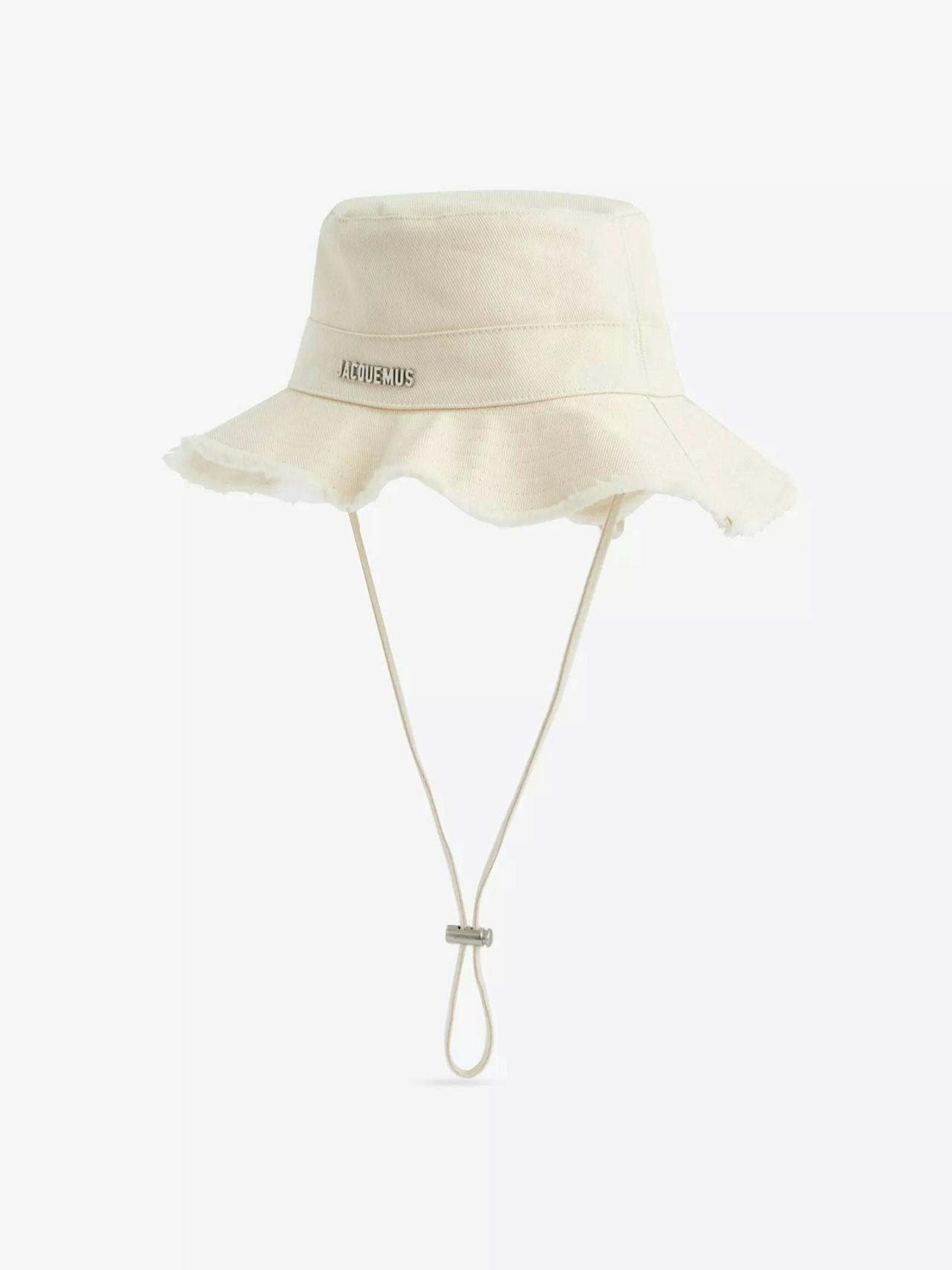 Le Bob Artichaut neck-strap cotton bucket hat