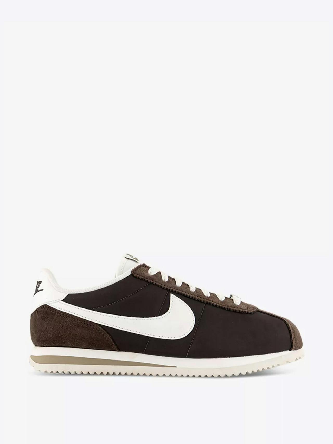 Cortez brand-embellished leather low-top trainers