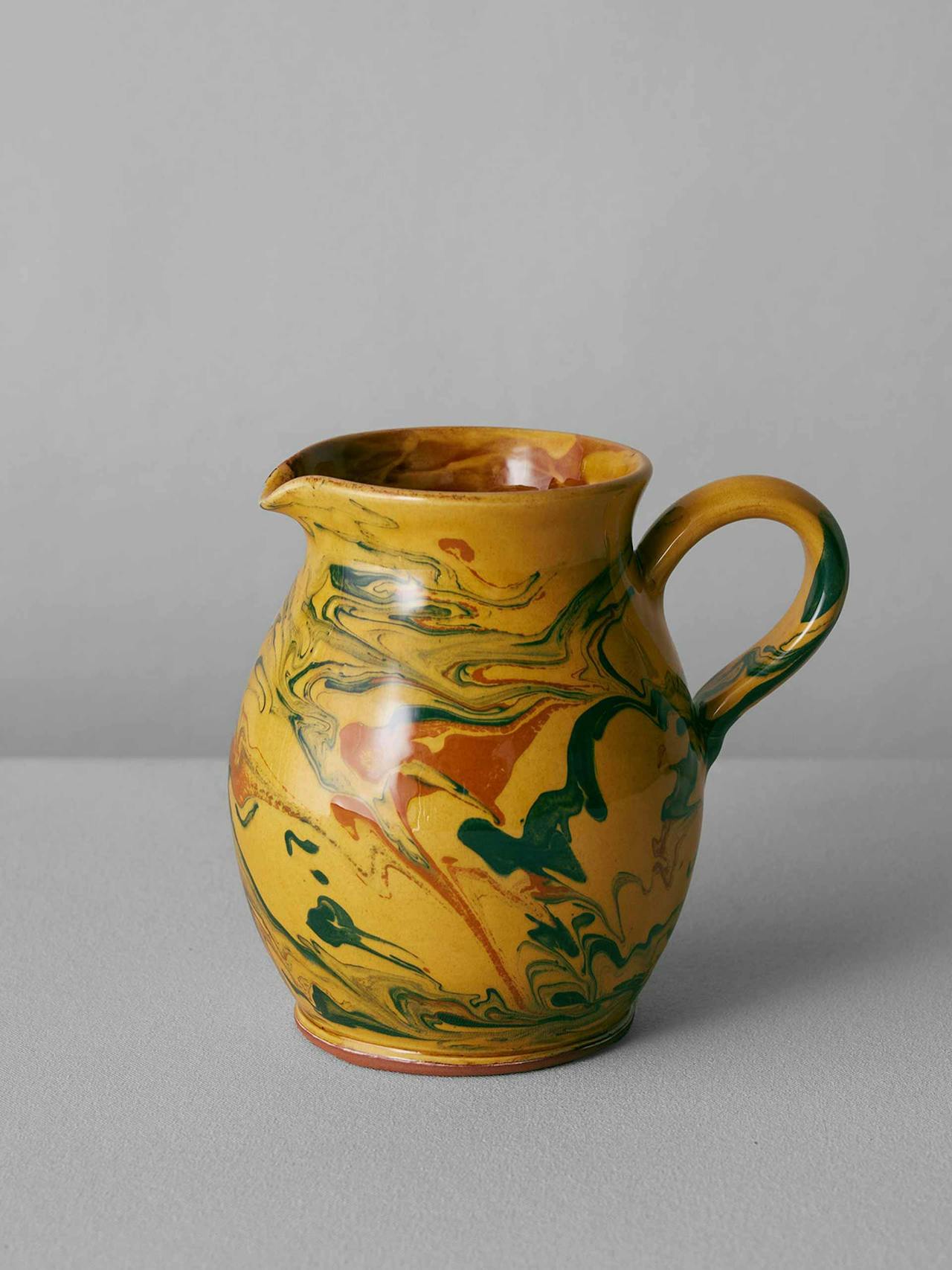 Poterie barbotine marbled pitcher