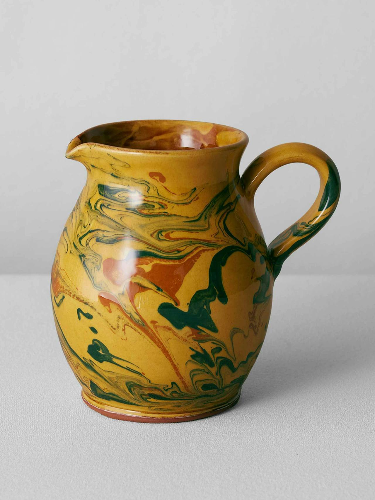 Poterie Barbotine marbled pitcher