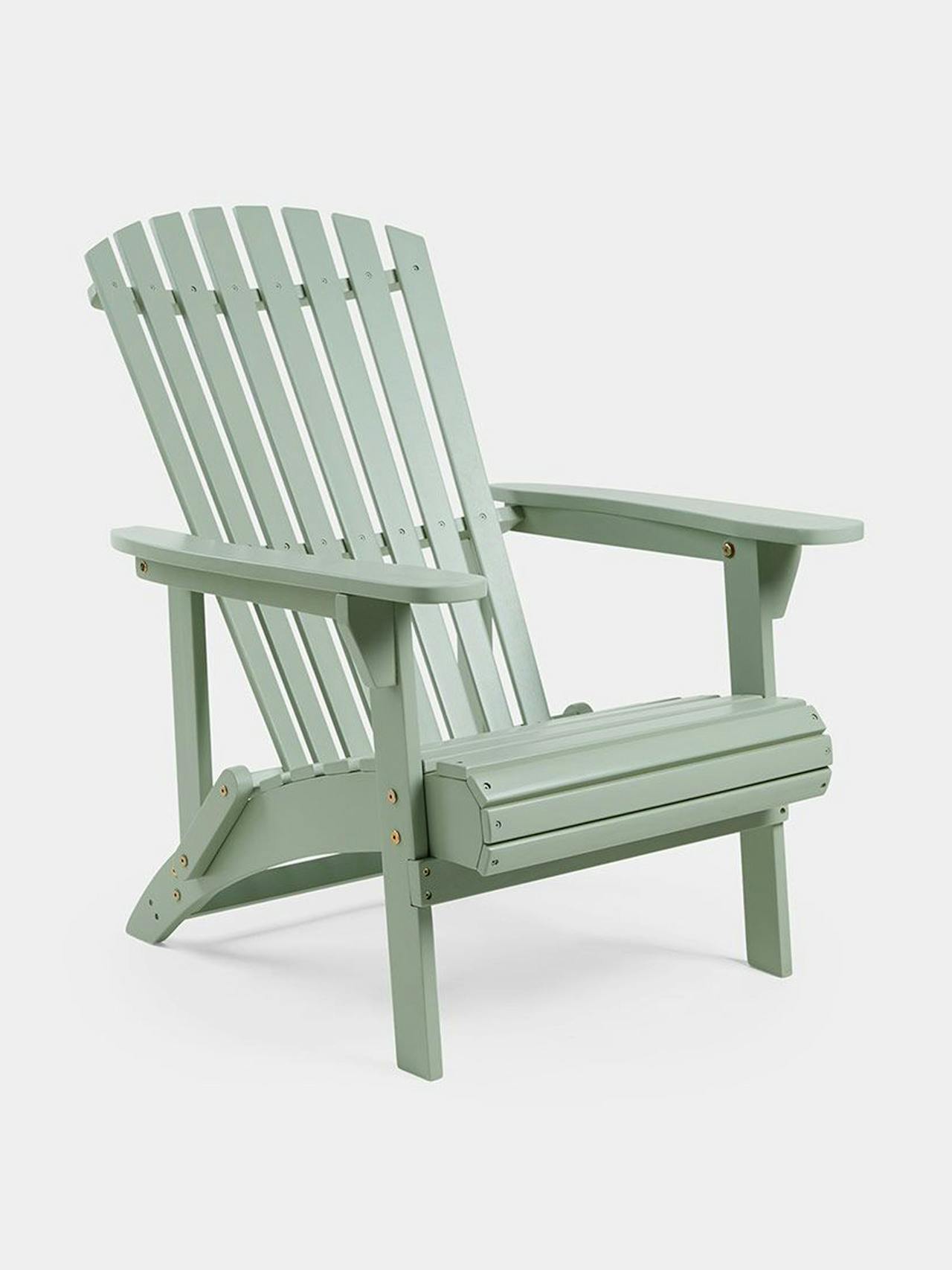 Sage green wooden chair