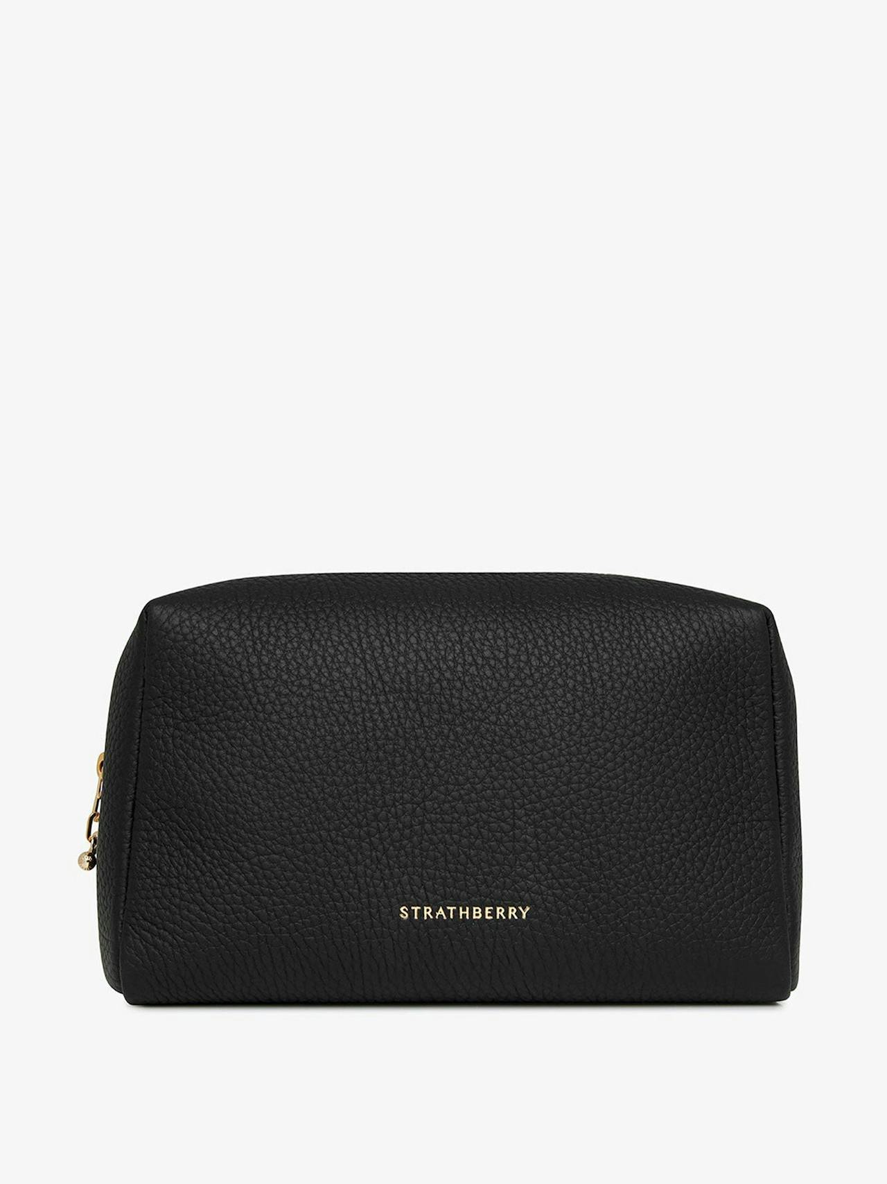 Black cosmetic pouch