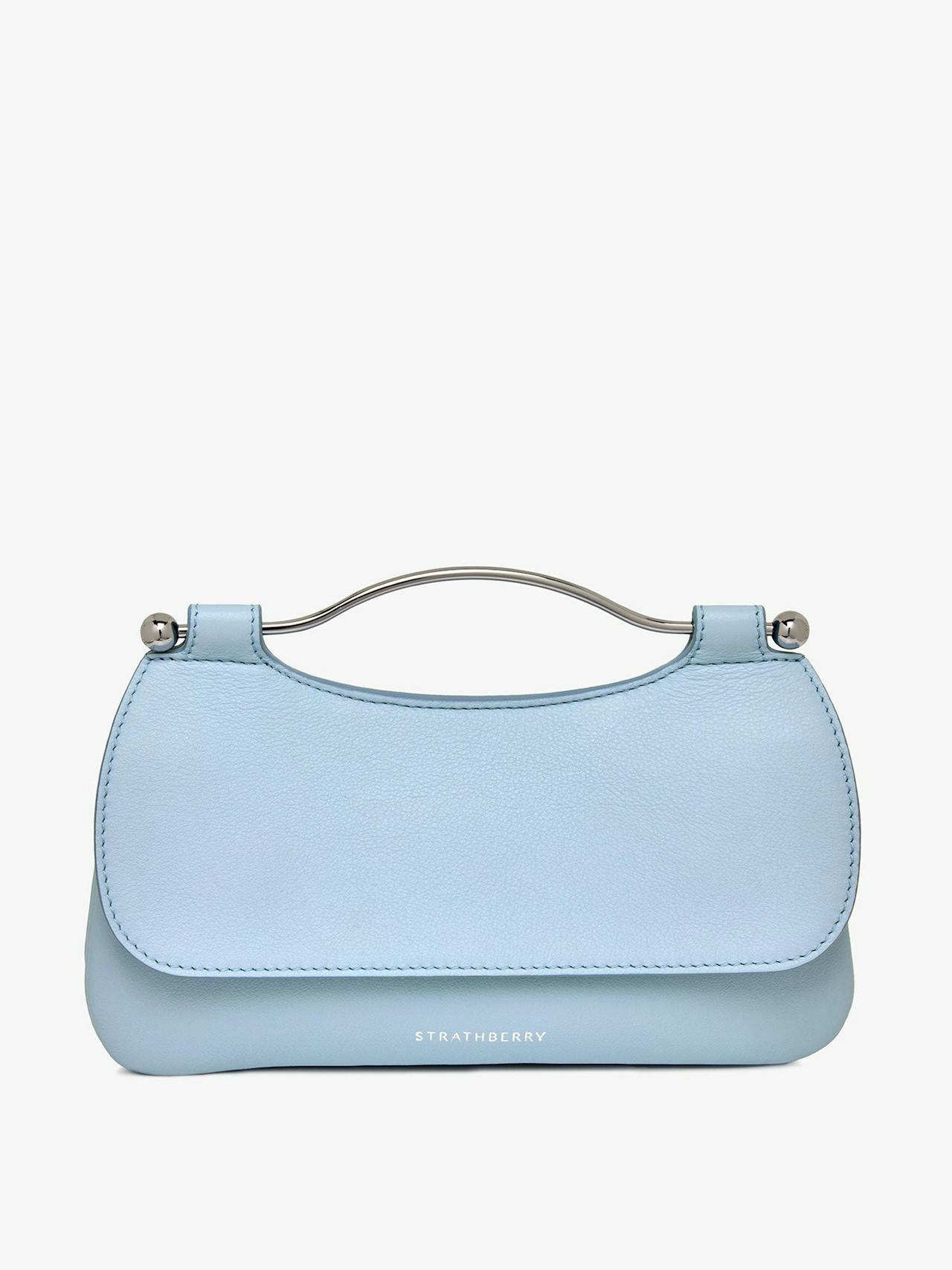 Sky blue with silver hardware Harmony bag