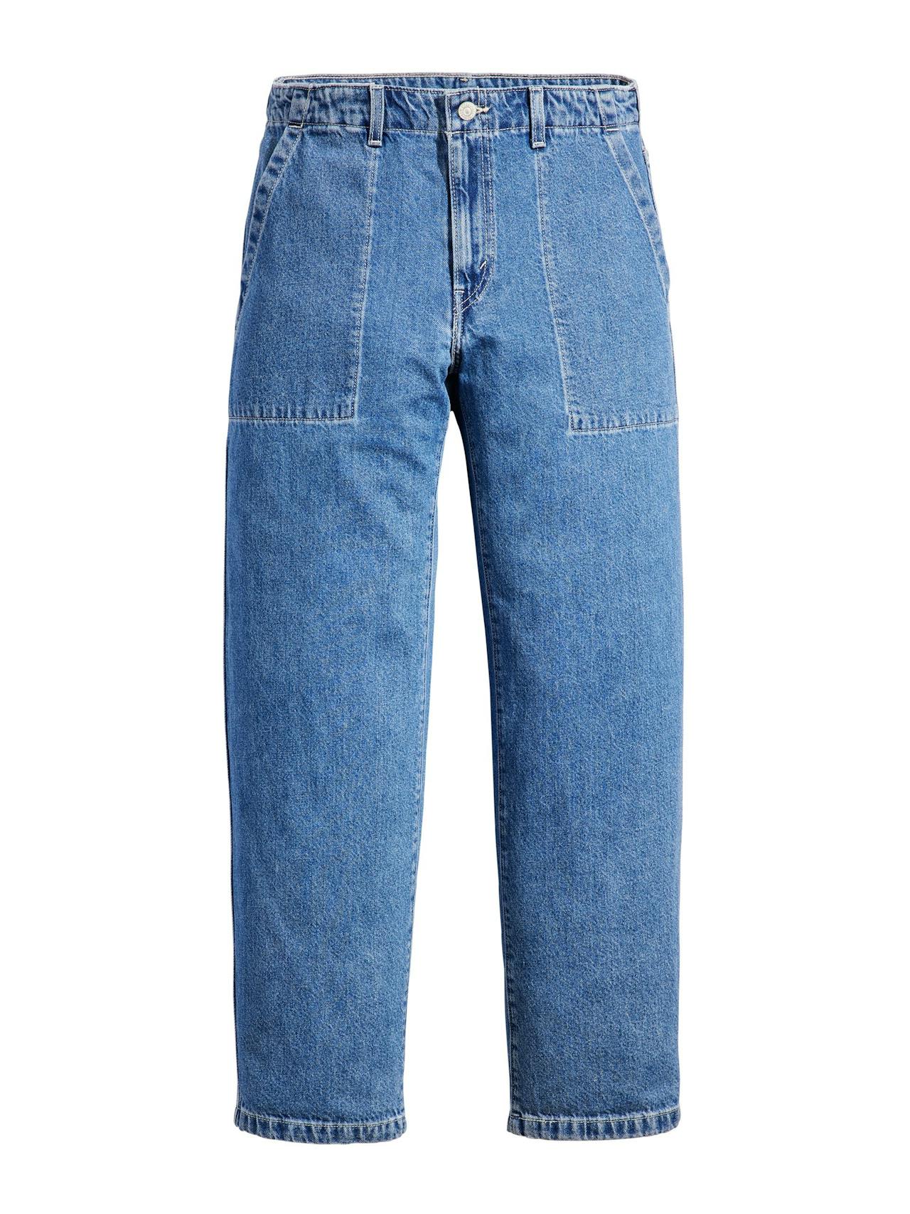 Baggy dad utility jeans