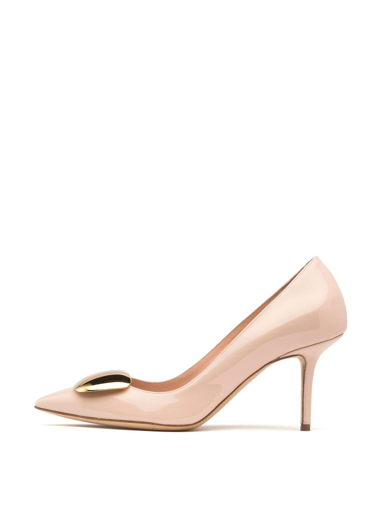 Crema patent Henna Cromato heels