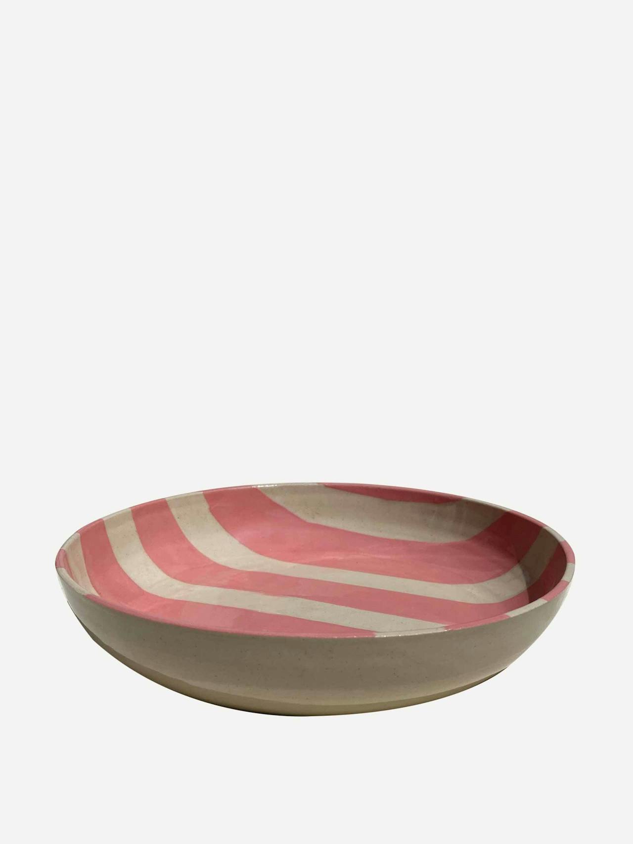 Duci striped bowl in pink