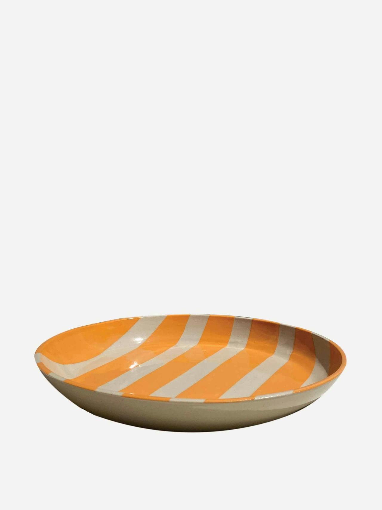 Duci striped bowl in orange