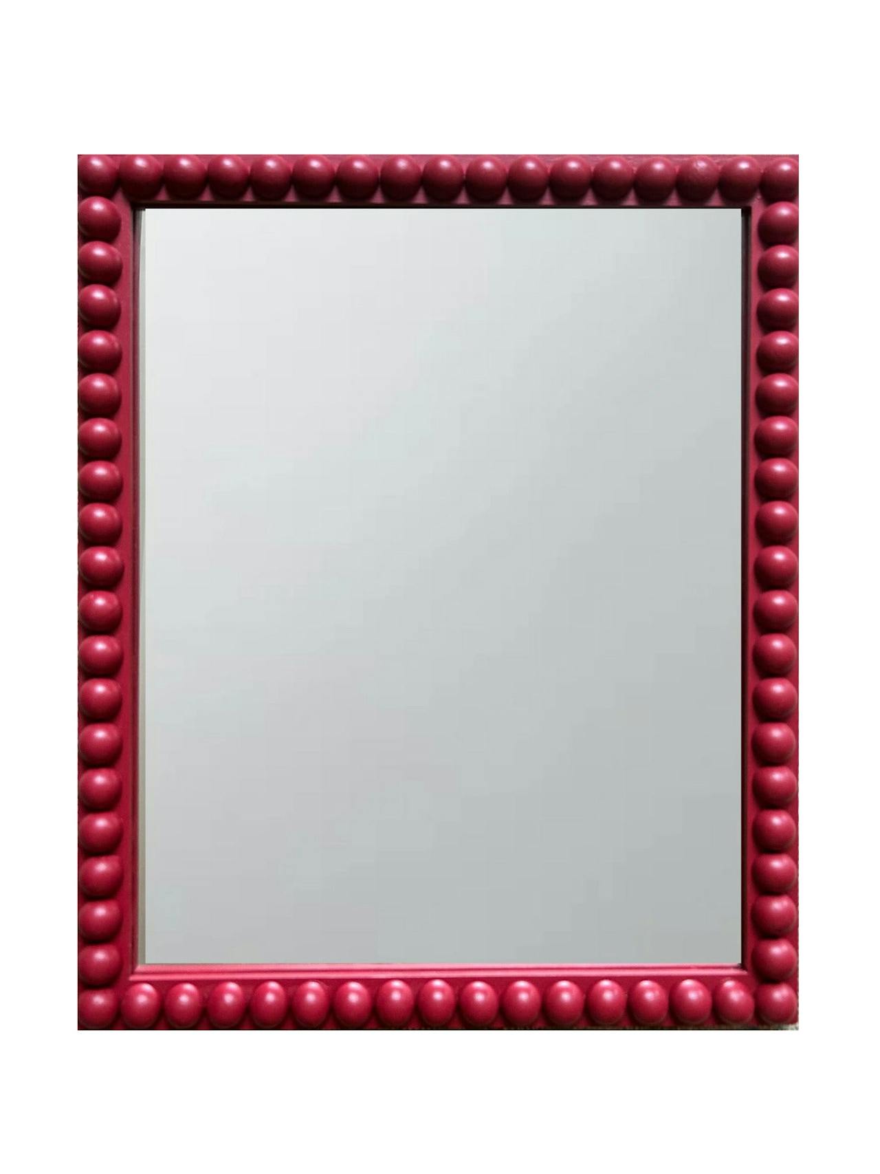 DM Bobbin mirror in lake red