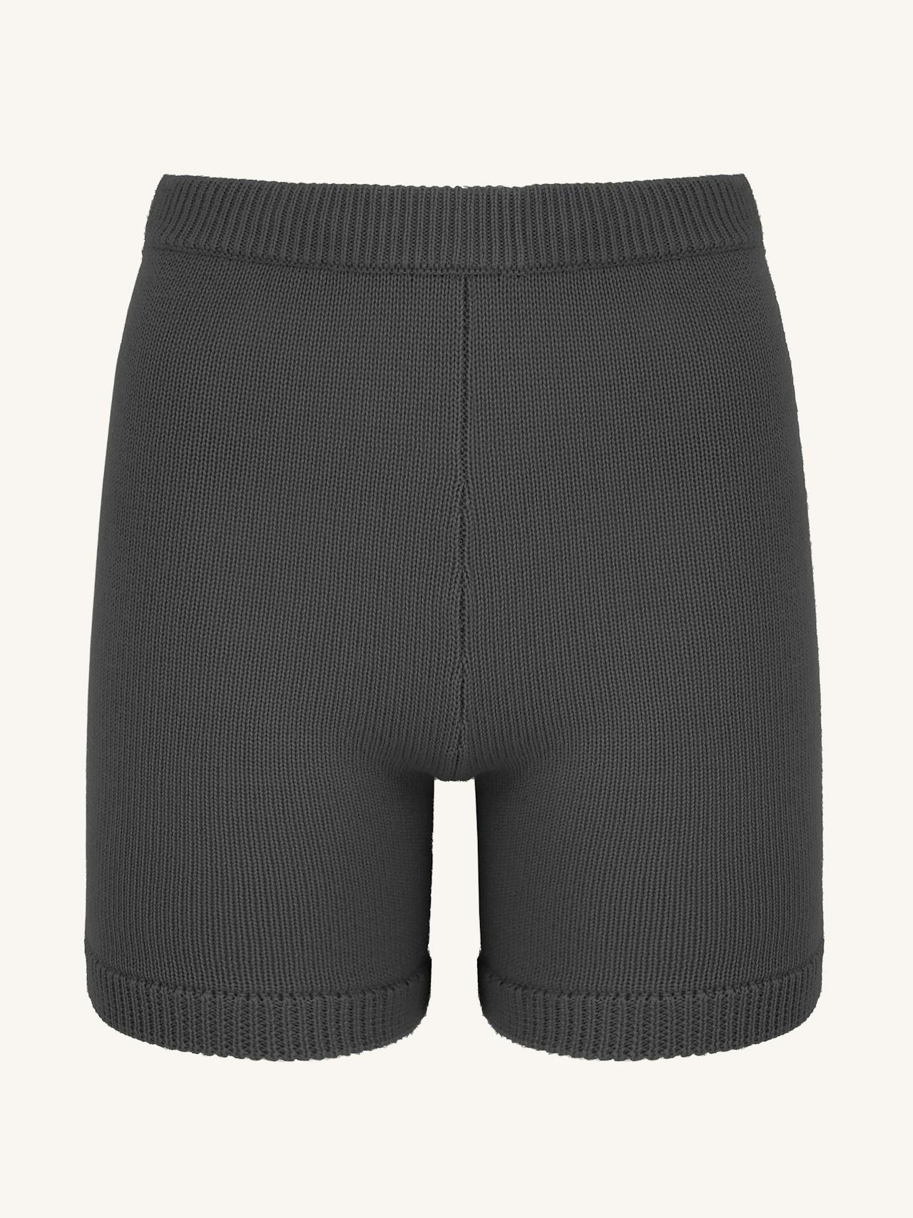 Alex black knitted cycling shorts