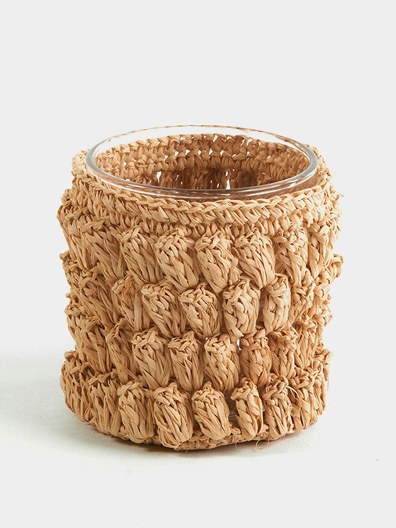Crochet candleholders