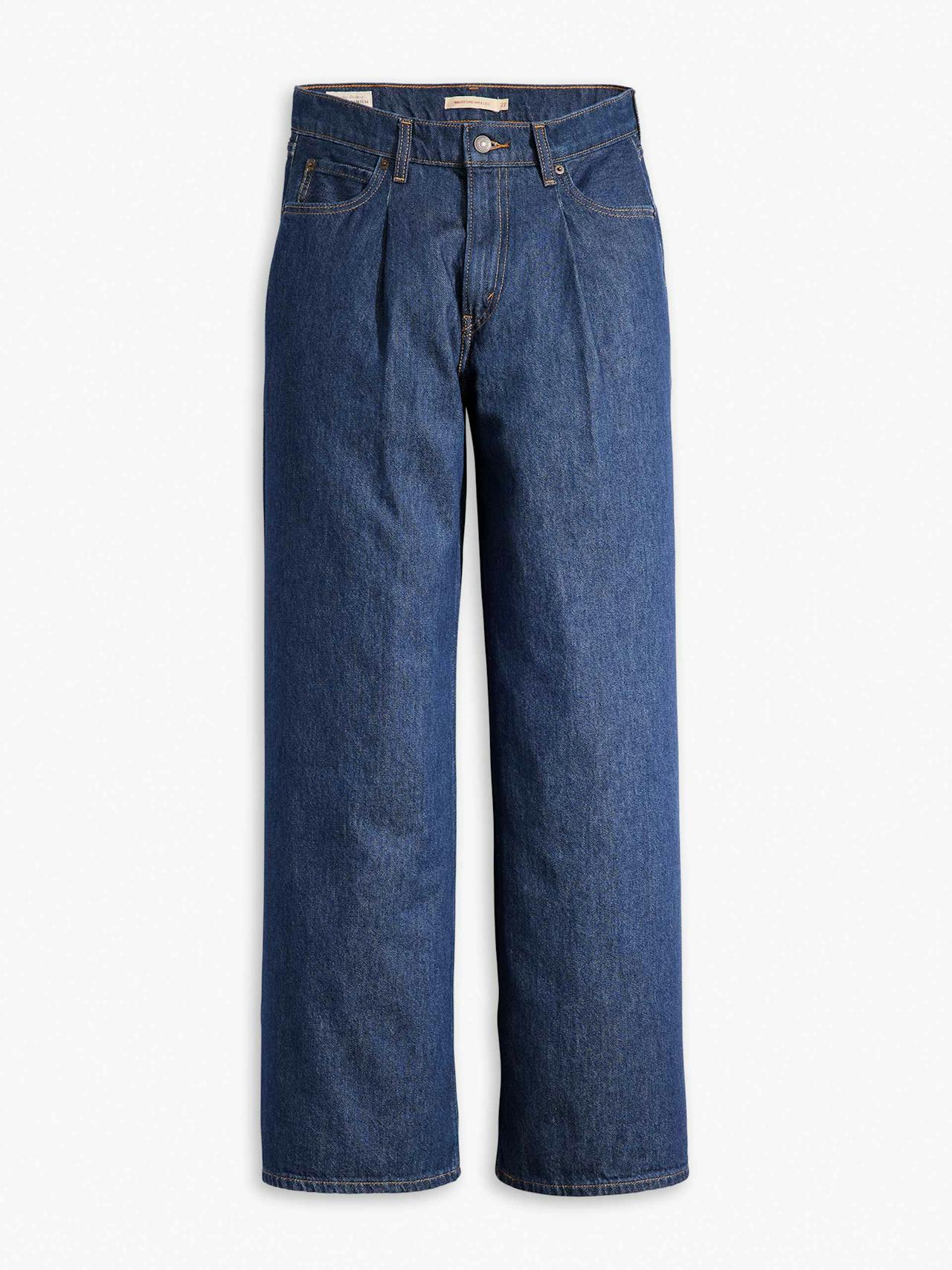 Baggy dad wide leg lightweight jeans