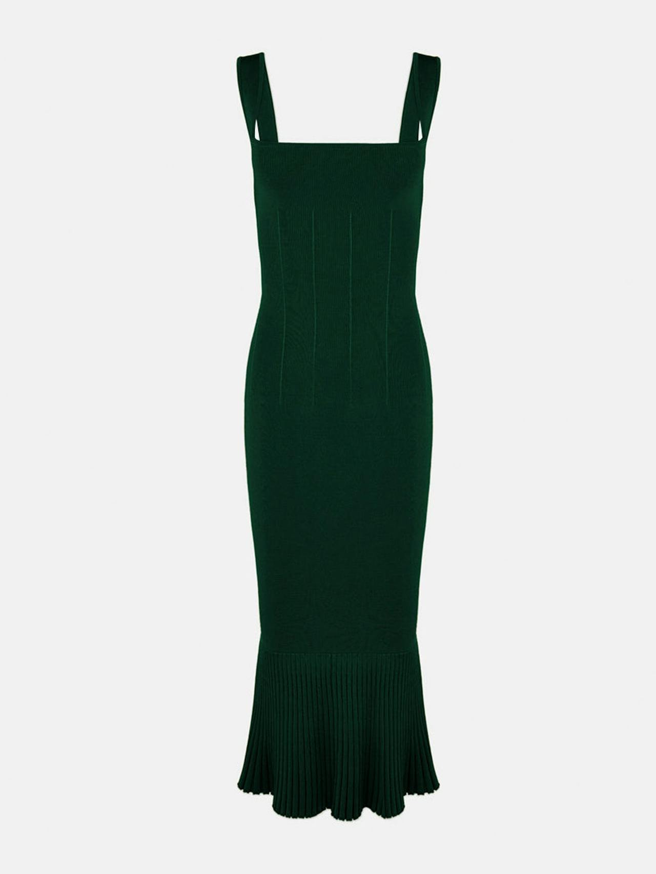 Evergreen knit Atalanta dress