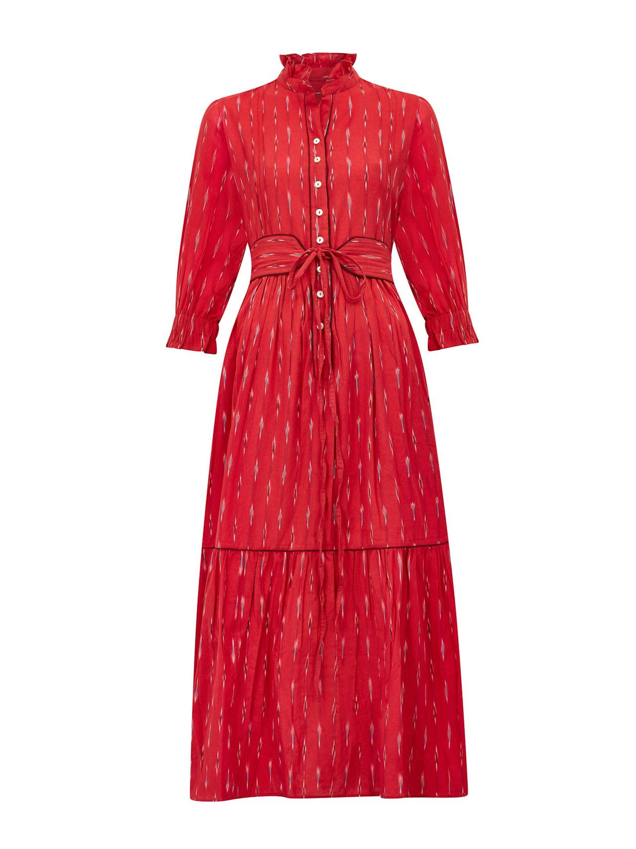 Red irate Colette dress