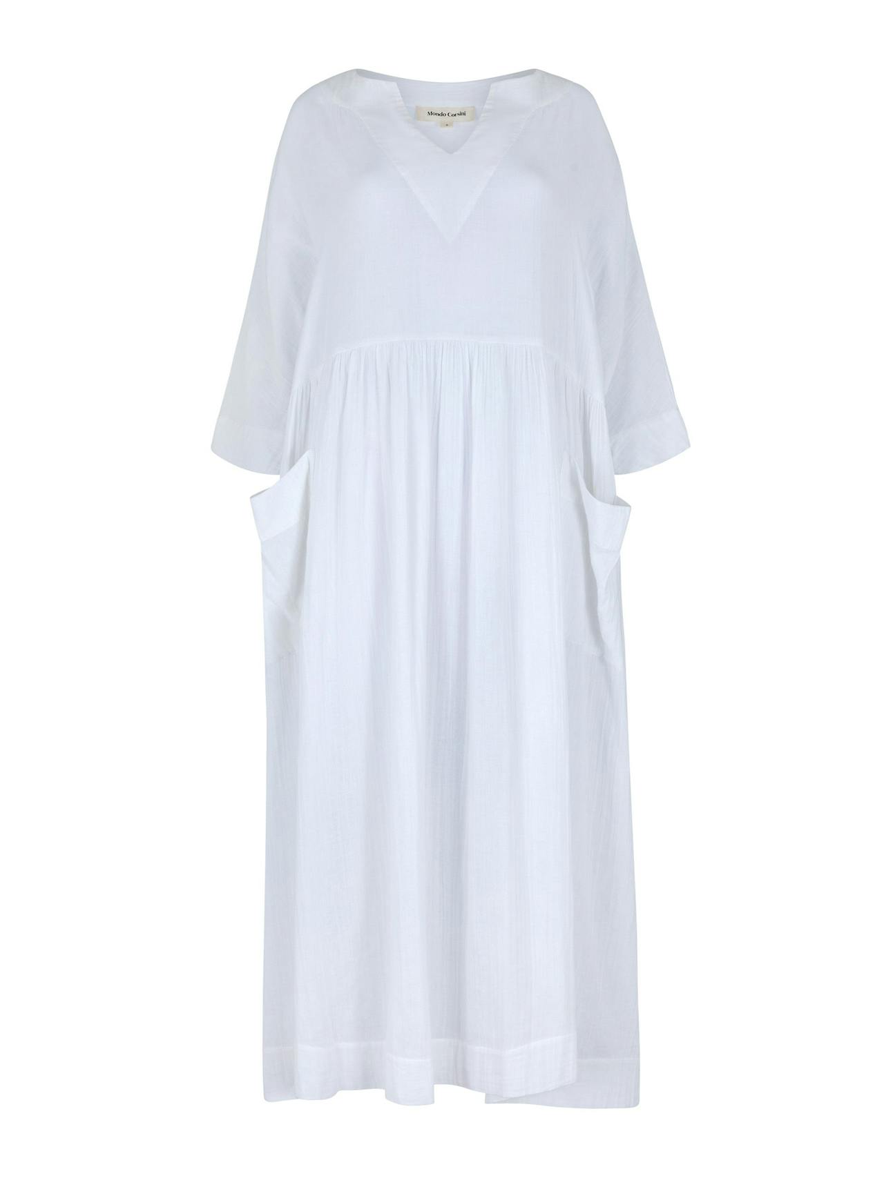 Daphne white cotton dress
