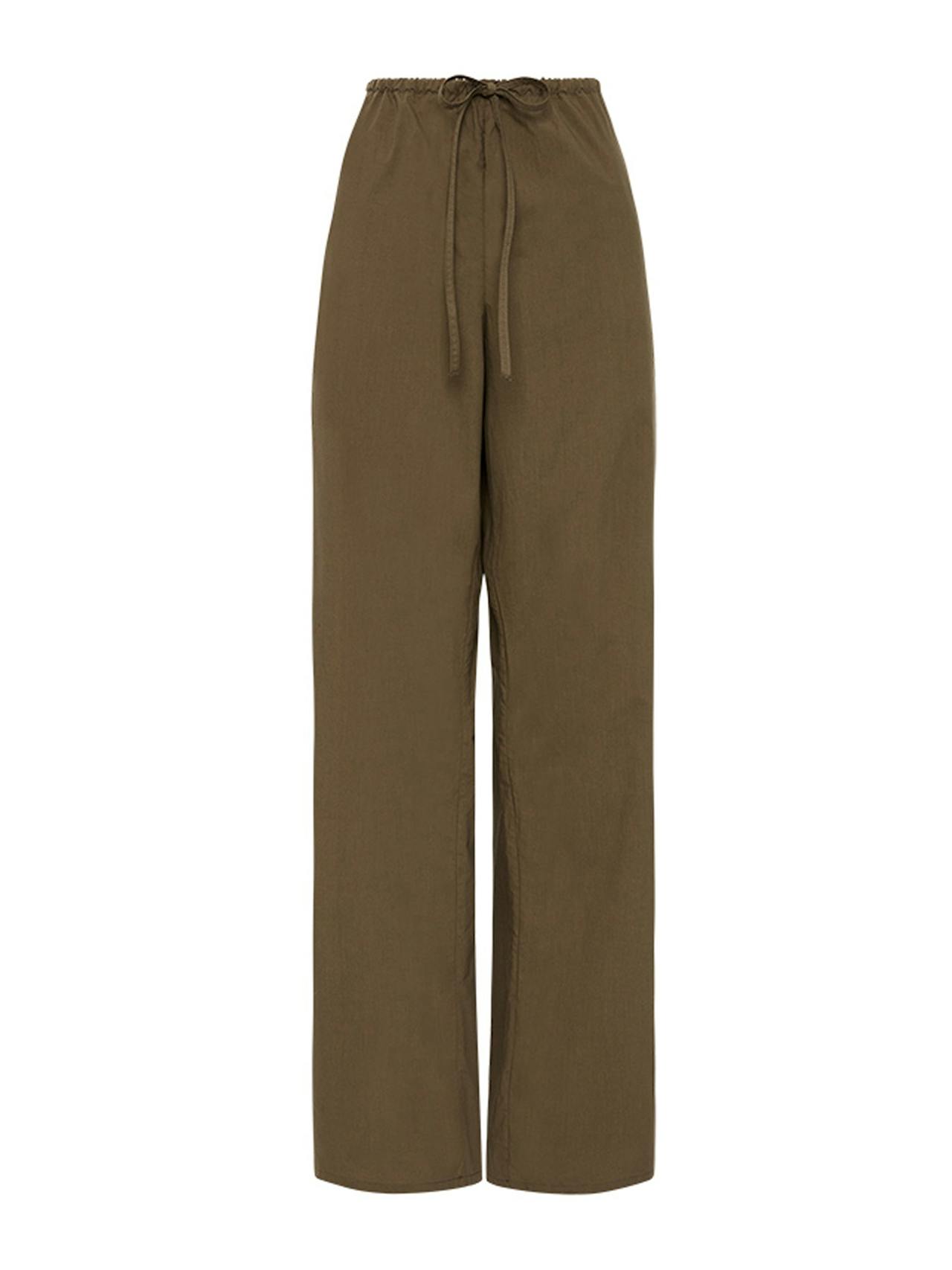 Olive drawcord pants