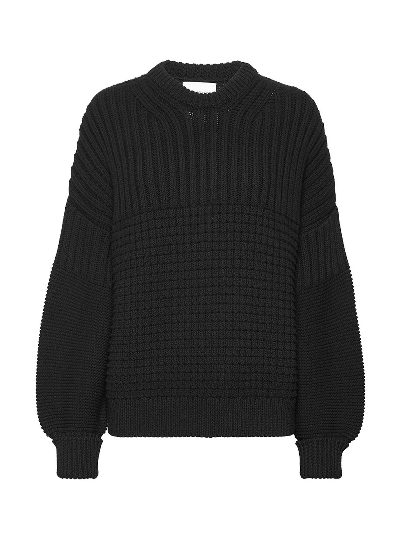 Delčia black cotton sweater