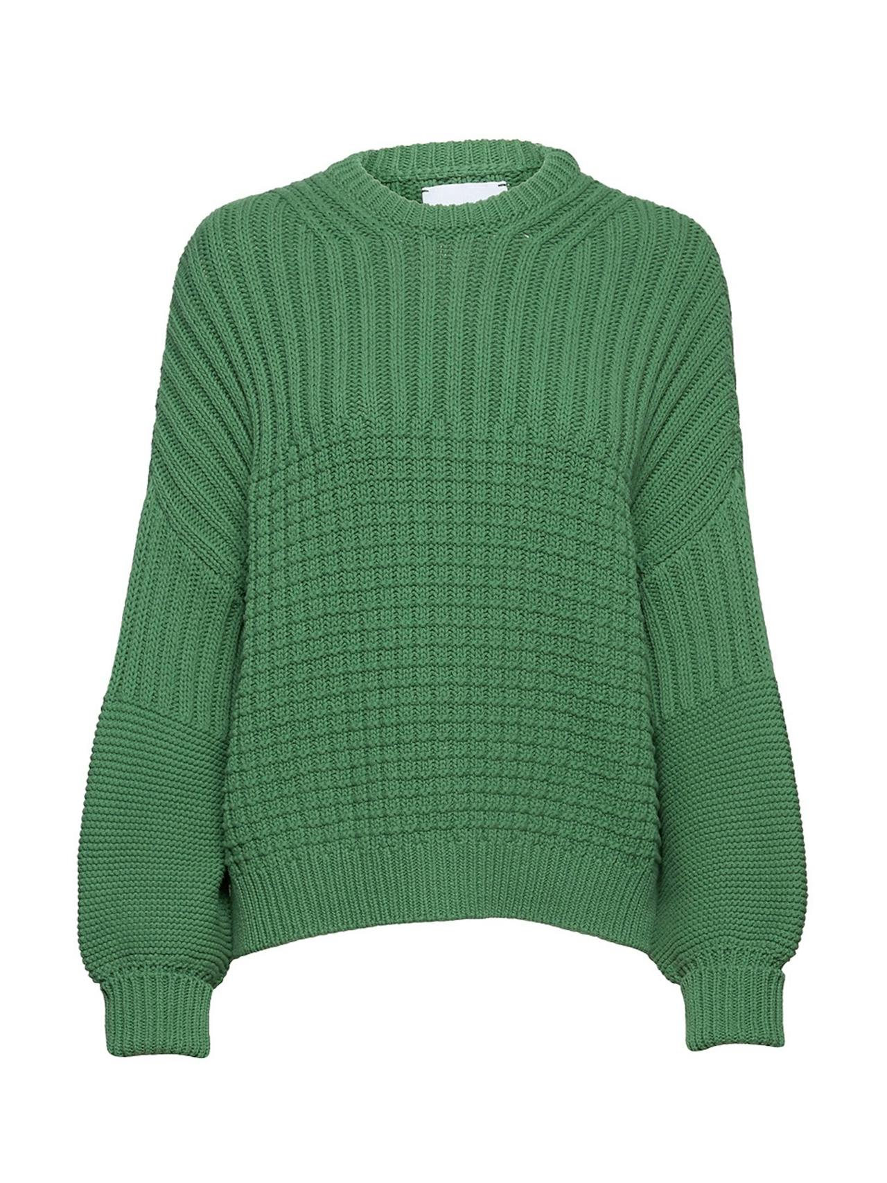Delčia fern green cotton sweater